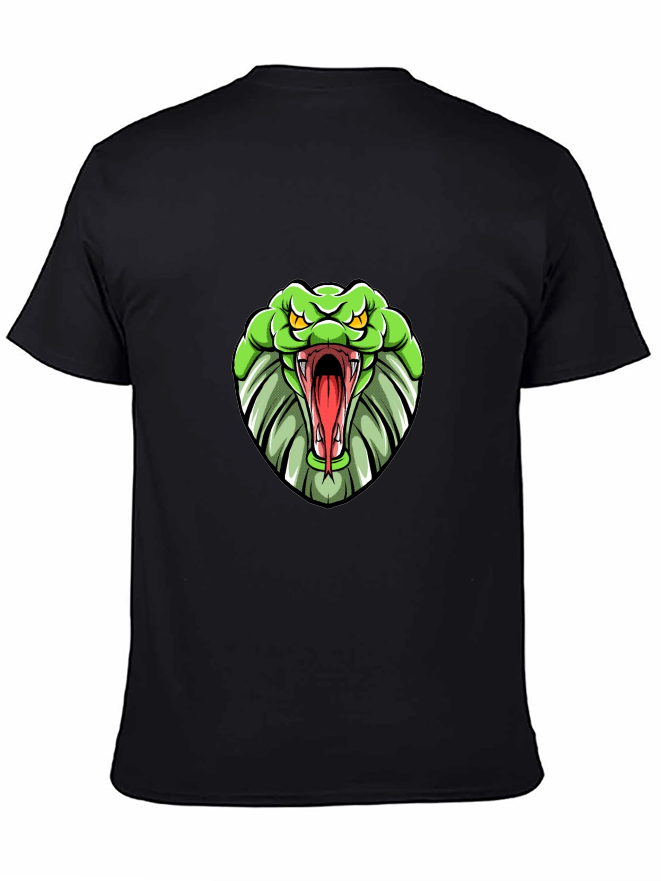 Cobra Graphic Print Tee - Black