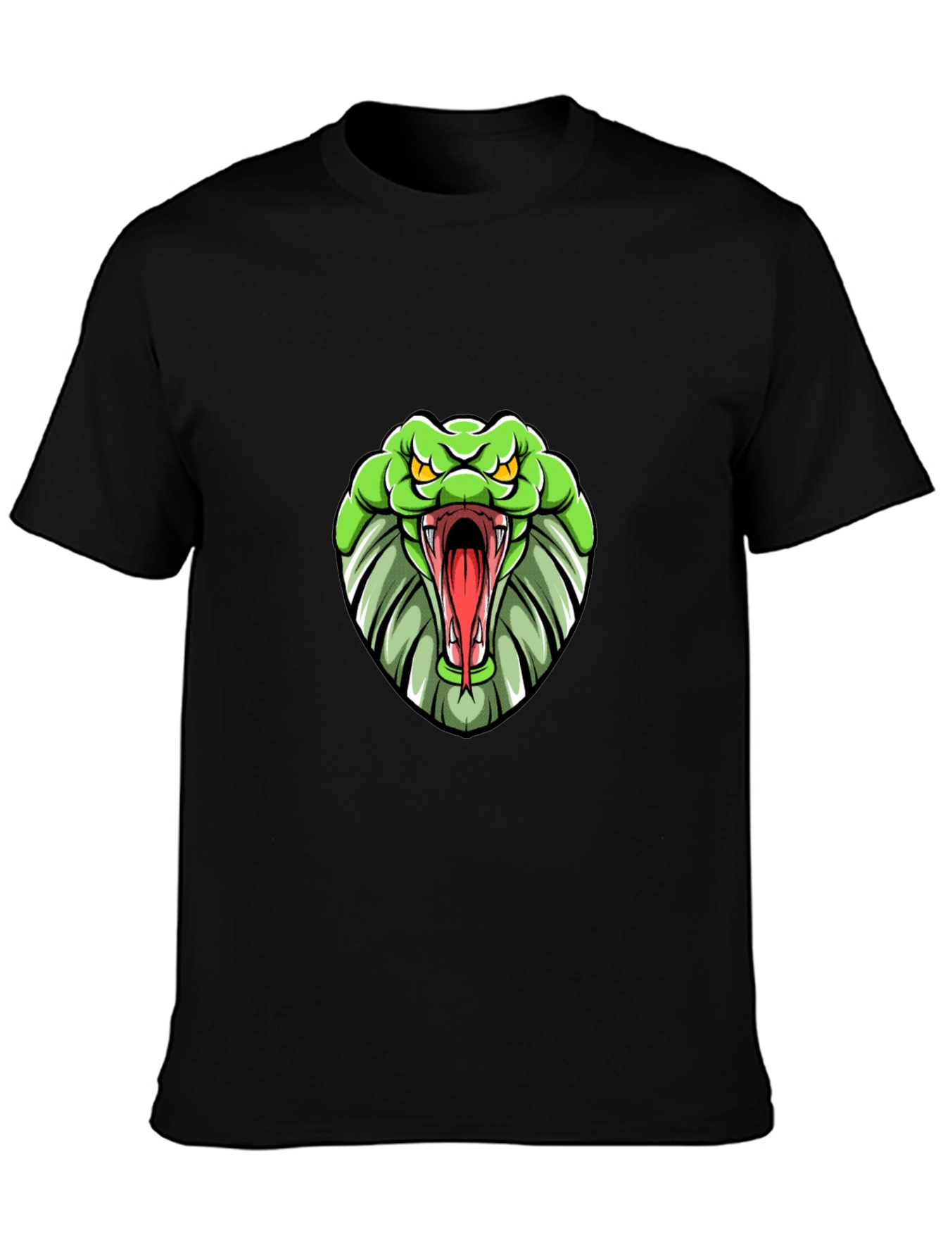 Cobra Graphic Print Tee - Black