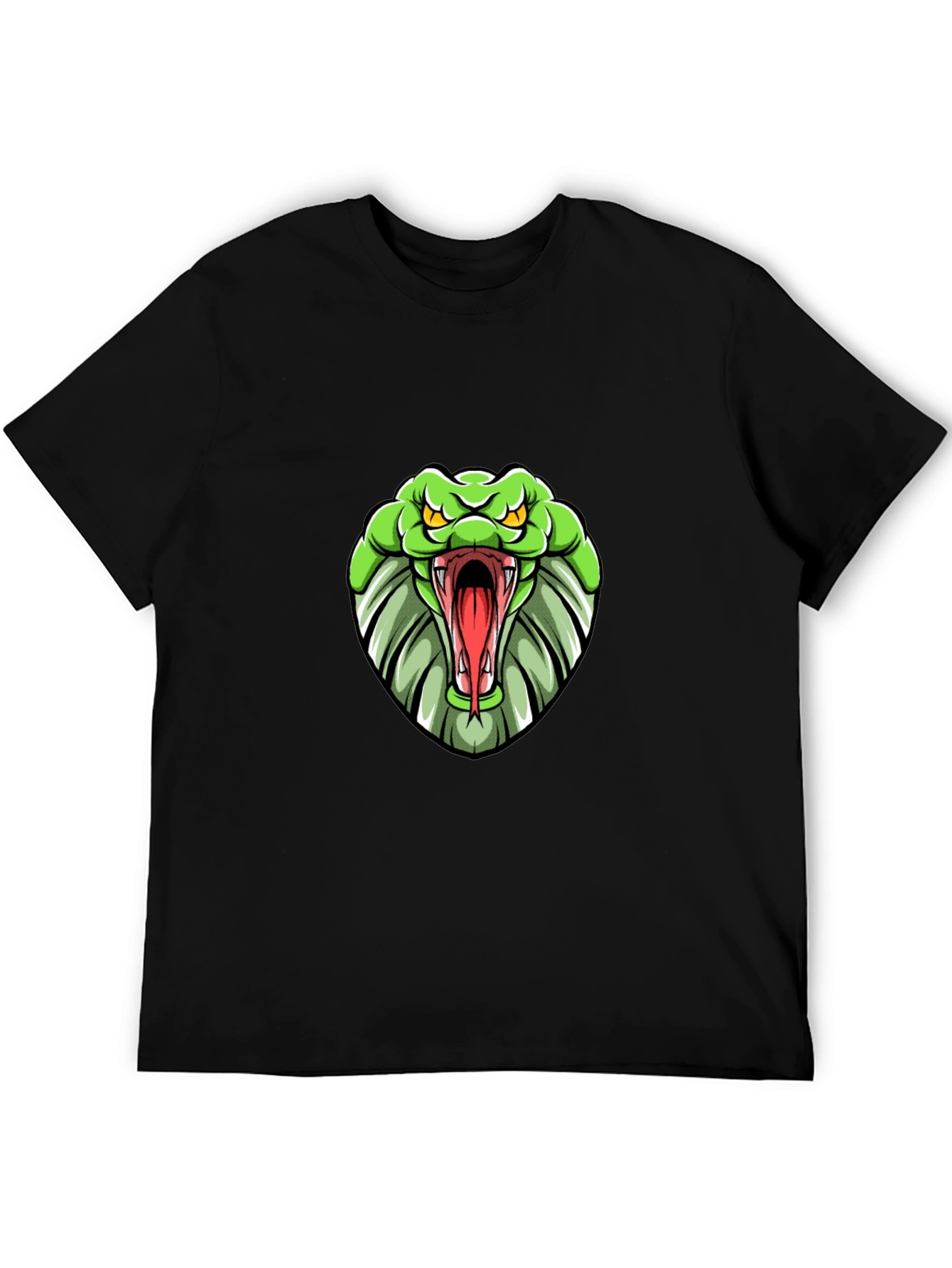 Cobra Graphic Print Tee - Black