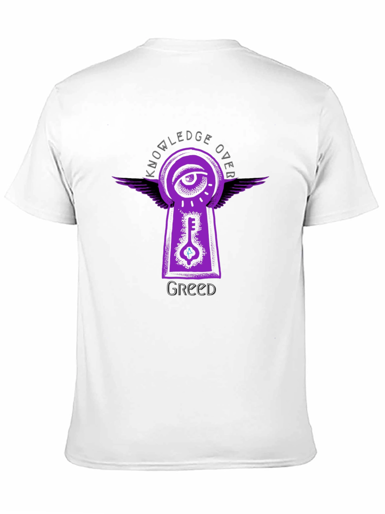 Knowledge Over Greed Graphic Tee - Unisex Black T-Shirt