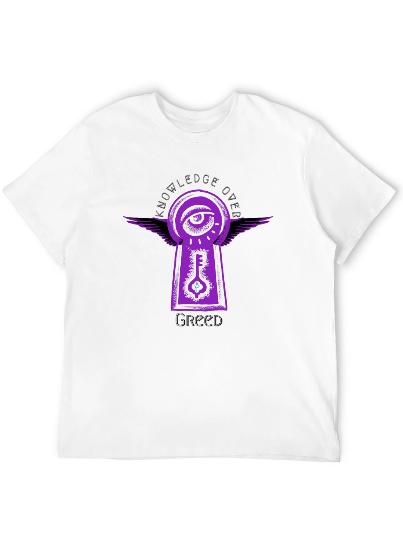 Knowledge Over Greed Graphic Tee - Unisex Black T-Shirt