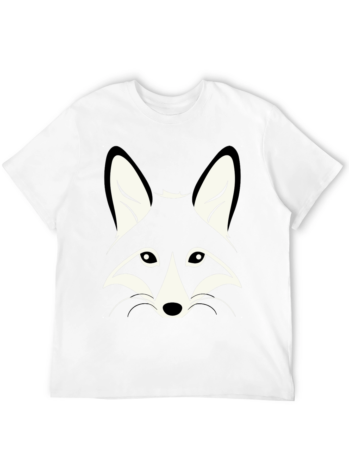 Black T-Shirt with Fox Graphic