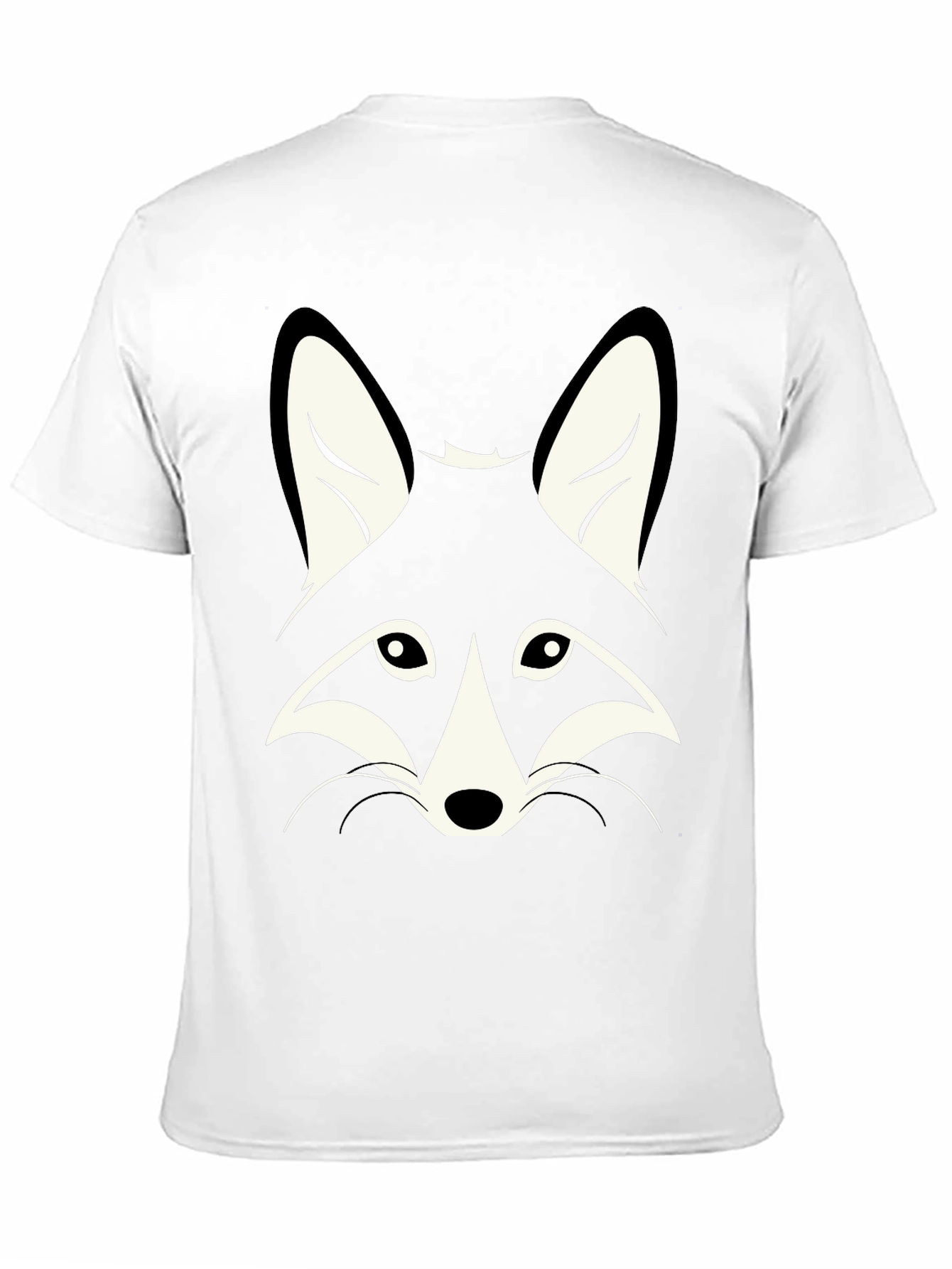 Black T-Shirt with Fox Graphic