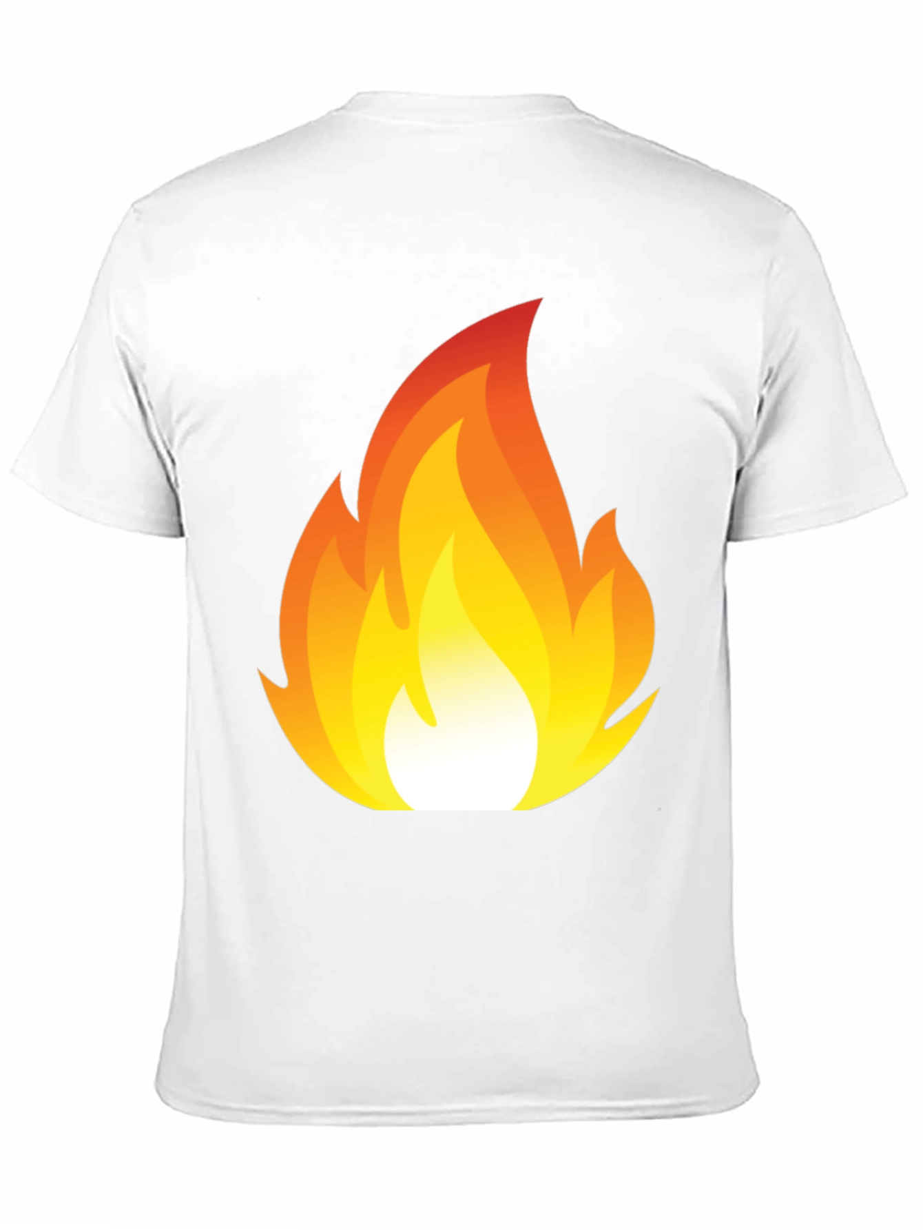 Flaming Hot Graphic Tee - Black Cotton T-Shirt