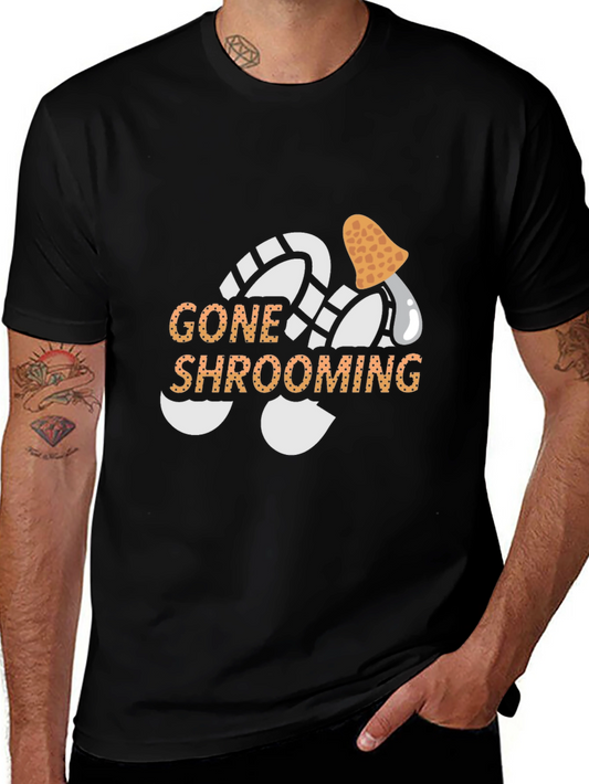 Gone Shrooming Graphic T-Shirt - Black
