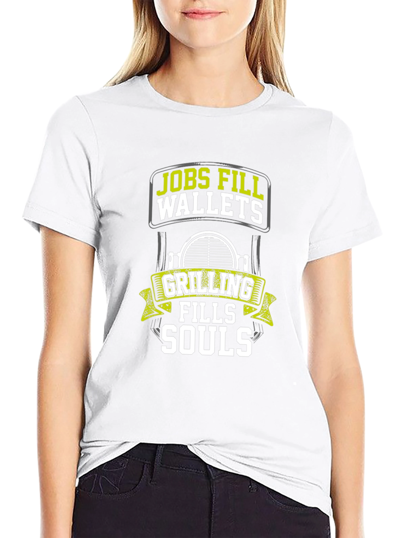Grilling Fills Souls Black T-Shirt