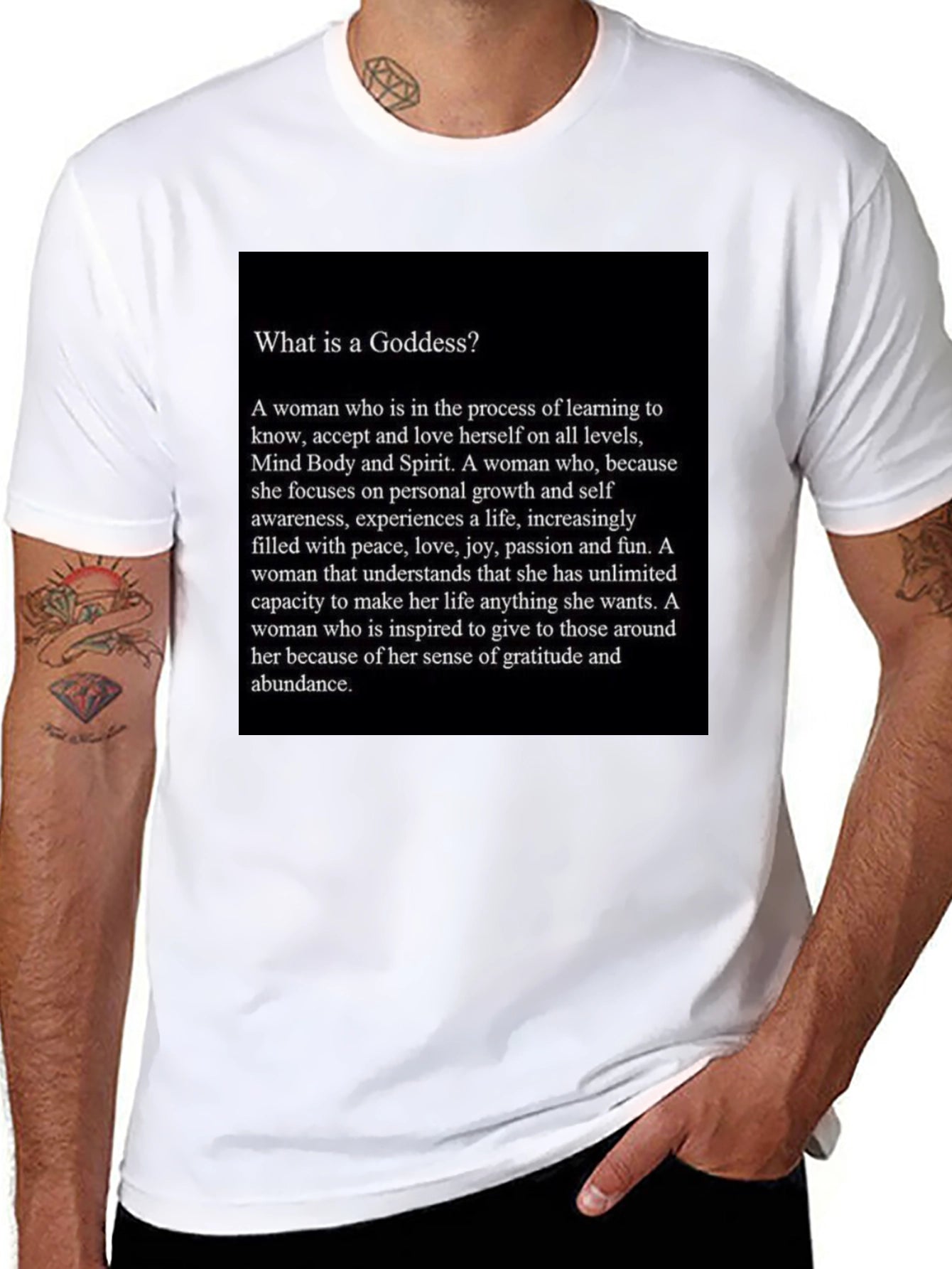 Goddess Definition Black T-Shirt - Empowerment