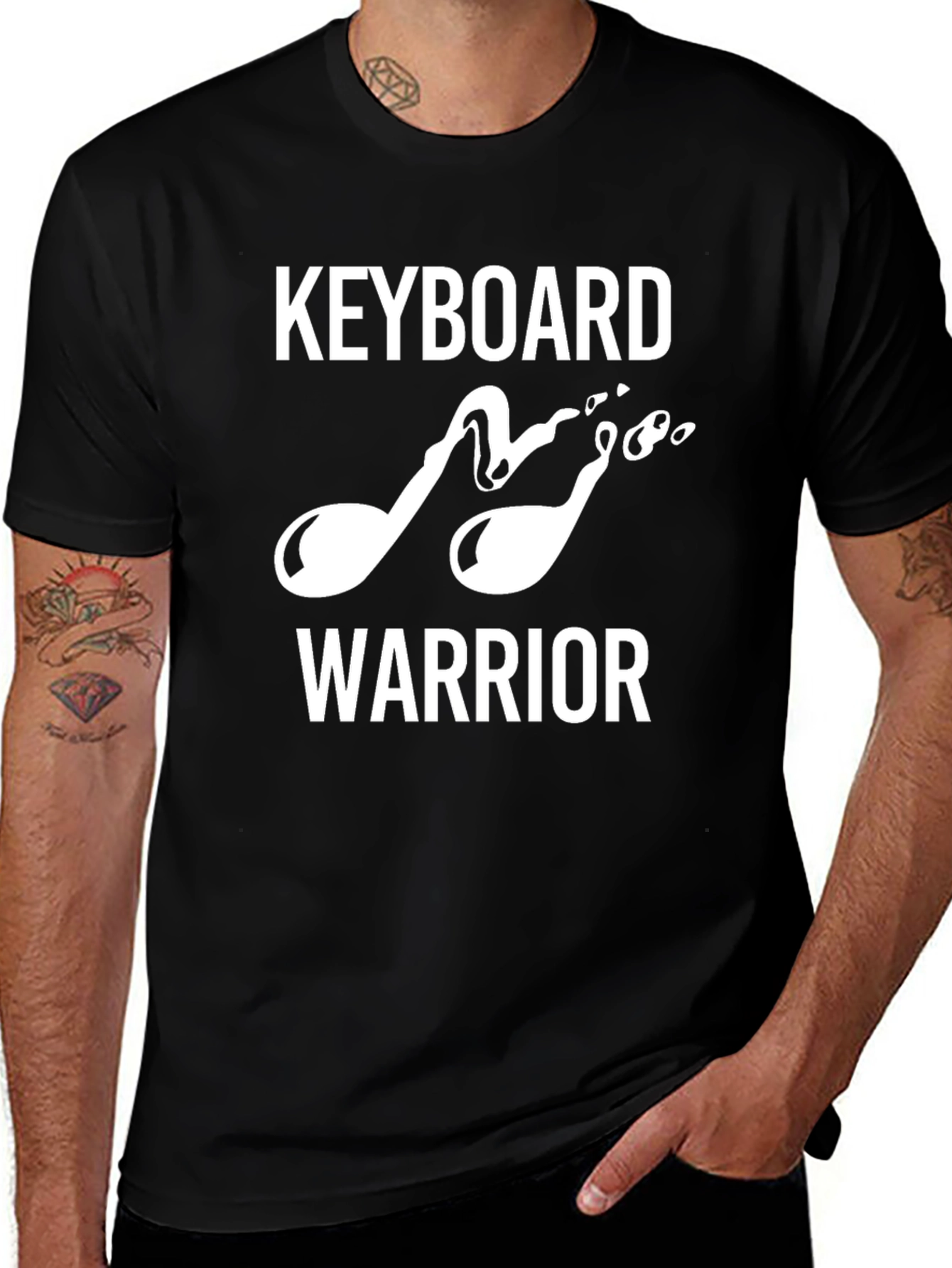 Keyboard Warrior T-Shirt - Music Lover Tee