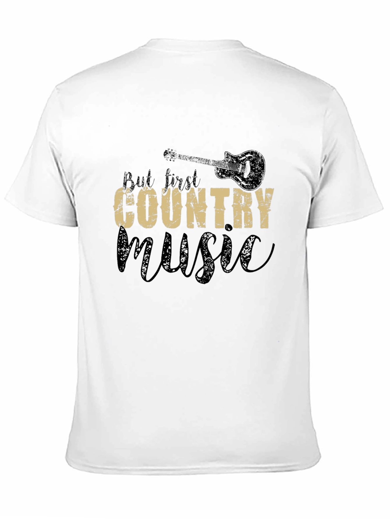 But First Country Music Black T-Shirt