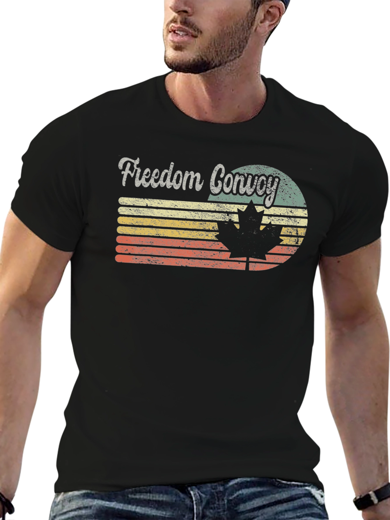 Freedom Convoy Retro Graphic T-Shirt