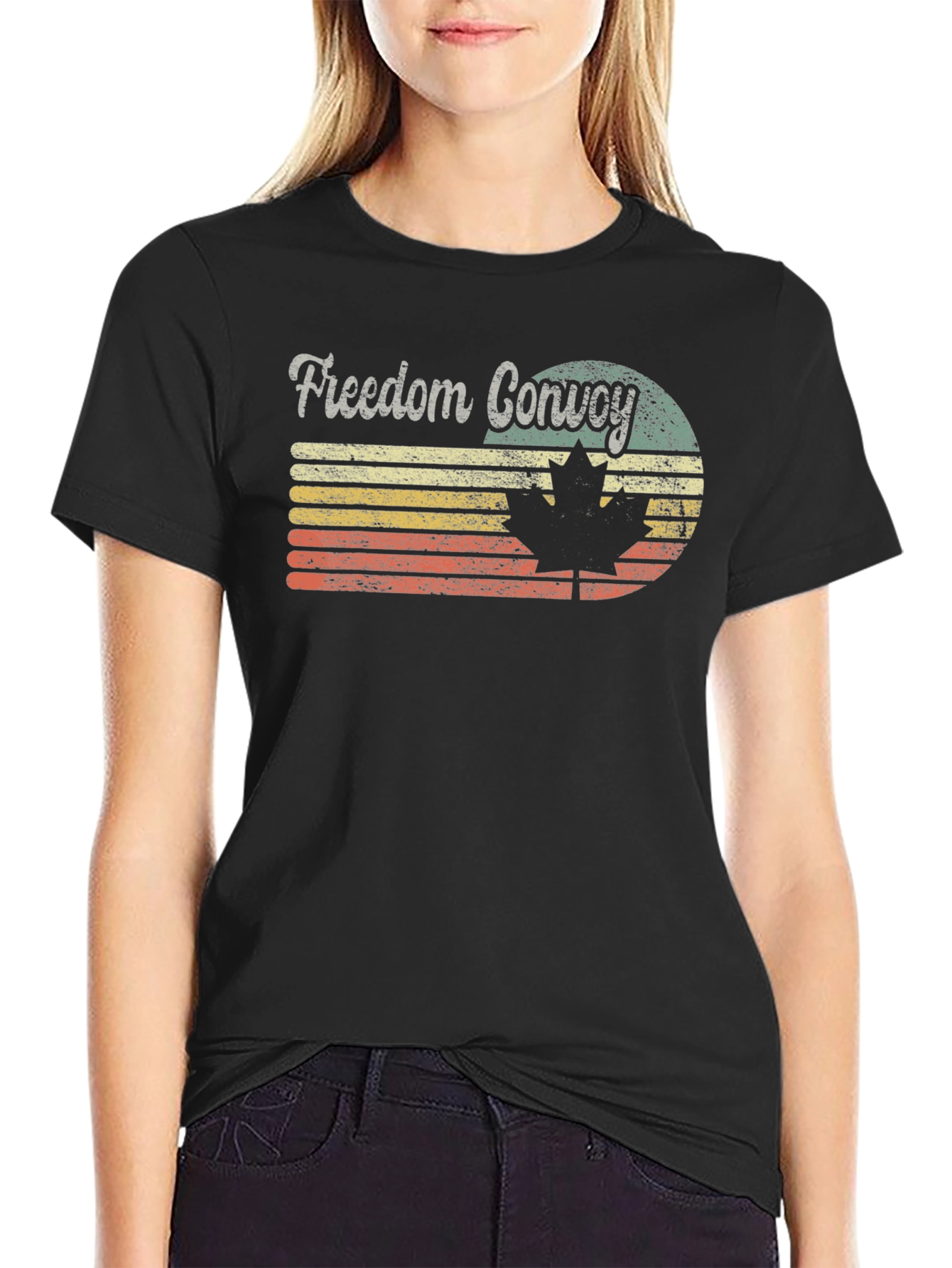 Freedom Convoy Retro Graphic T-Shirt