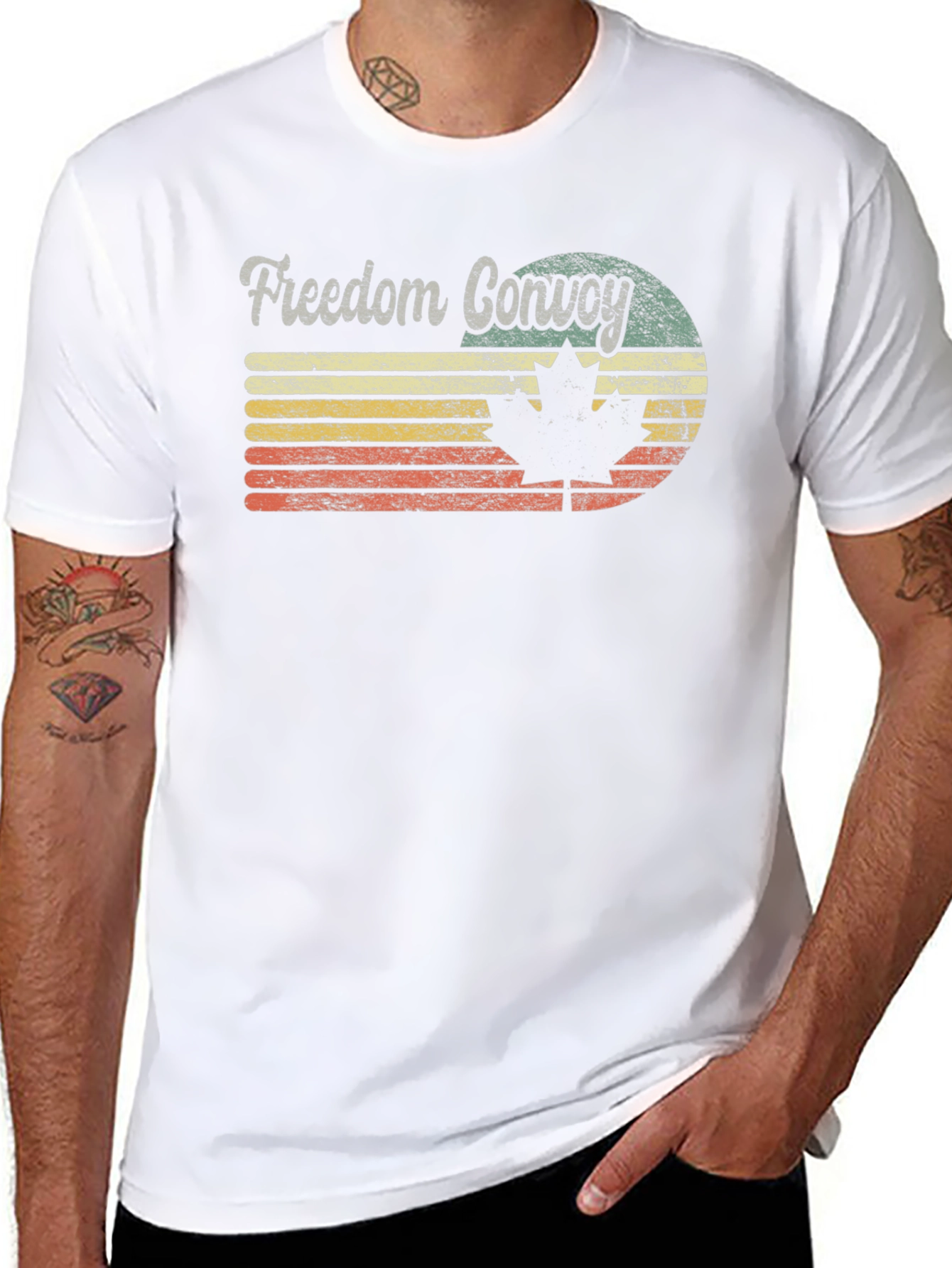 Freedom Convoy Retro Graphic T-Shirt