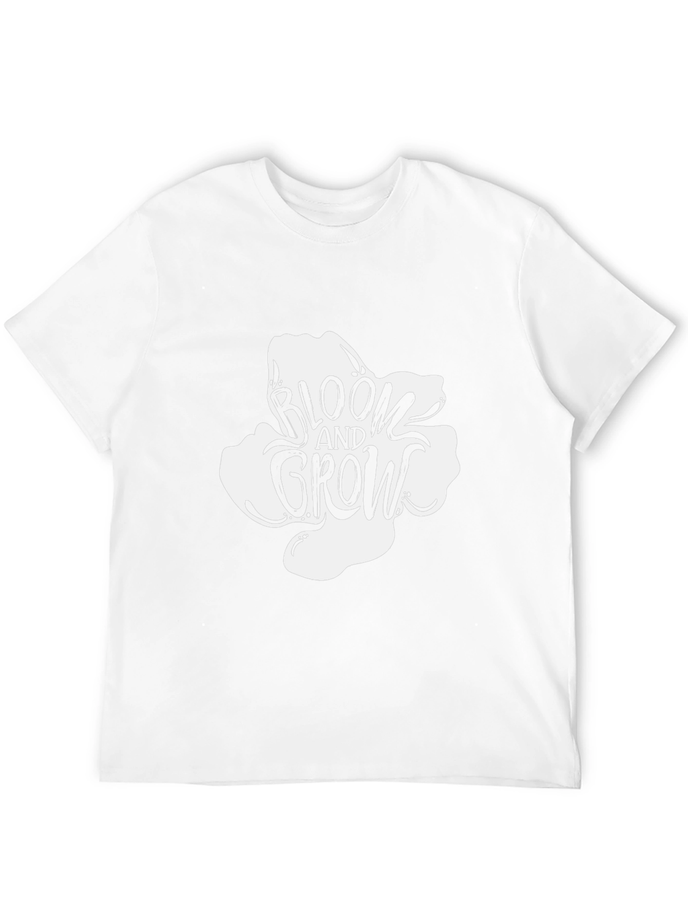 Bloom and Grow Graphic Tee - Black Cotton T-Shirt