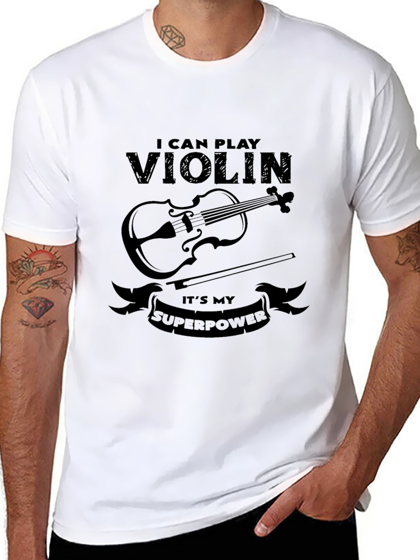 I Can Play Violin T-Shirt - Musician Superpower Tee