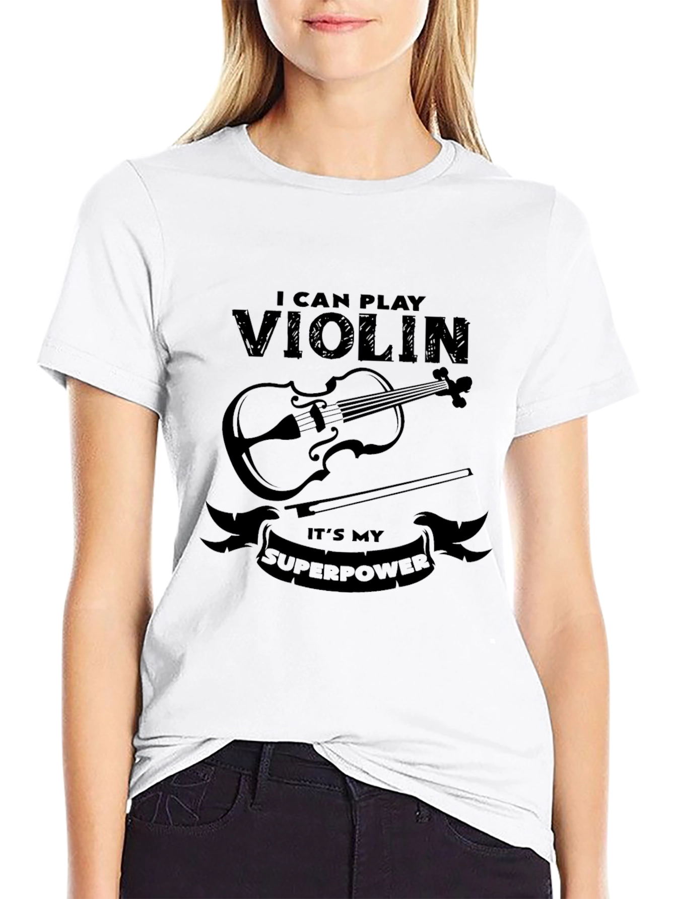 I Can Play Violin T-Shirt - Musician Superpower Tee