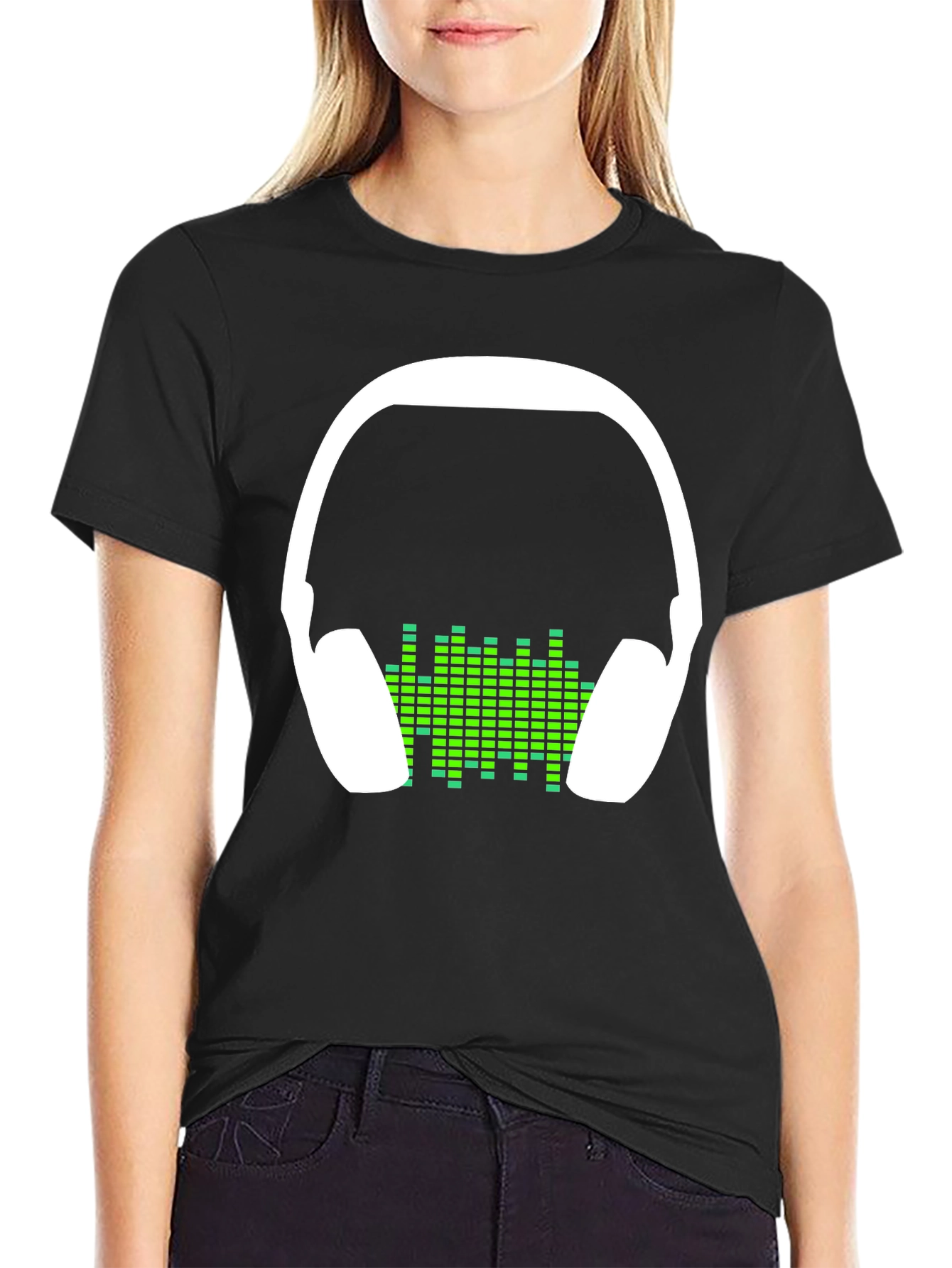 Headphones Graphic T-Shirt - Music Lover Tee