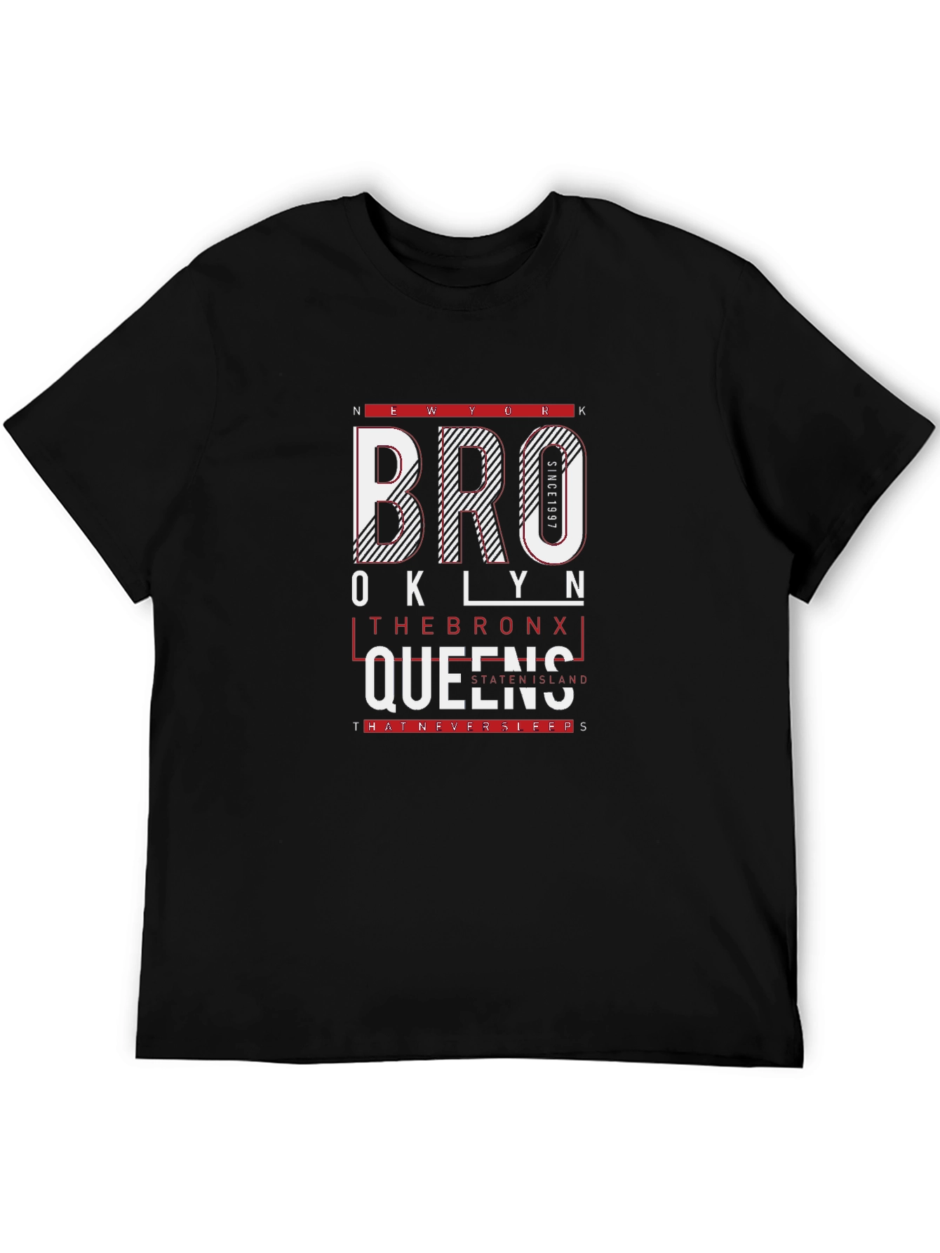New York City Boroughs Graphic T-Shirt