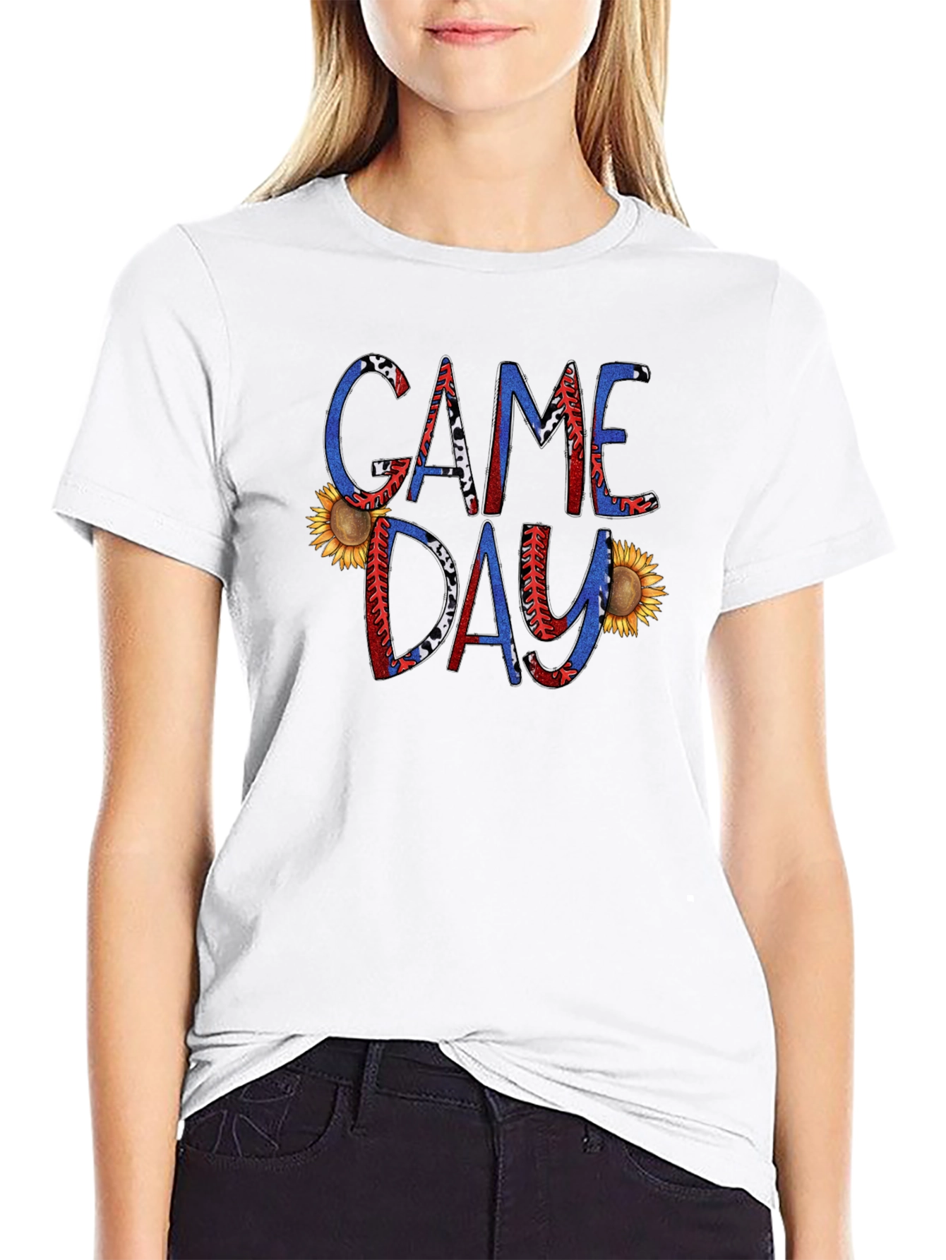 Game Day Sunflower Graphic Tee