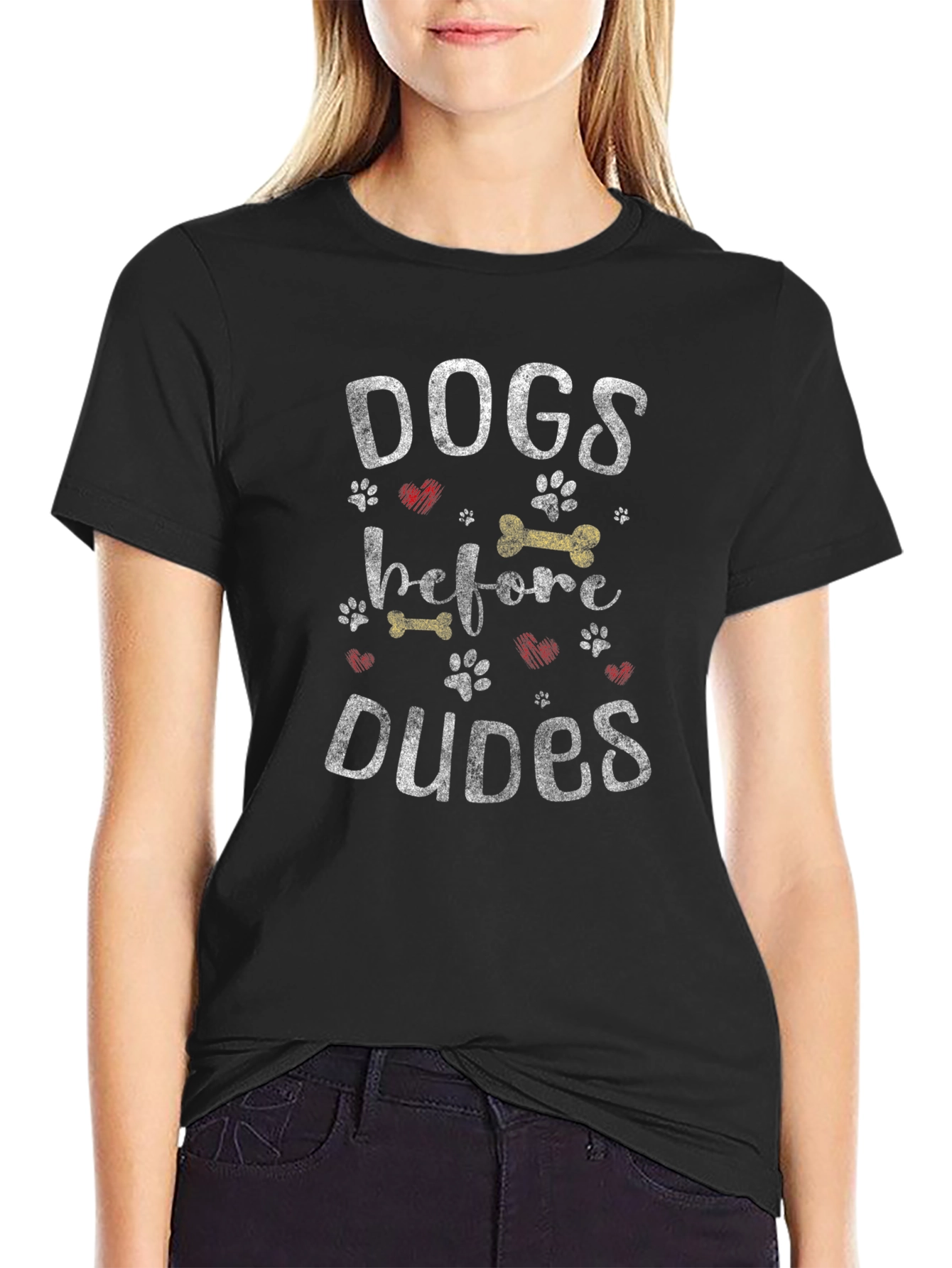 Dogs Before Dudes Graphic T-Shirt