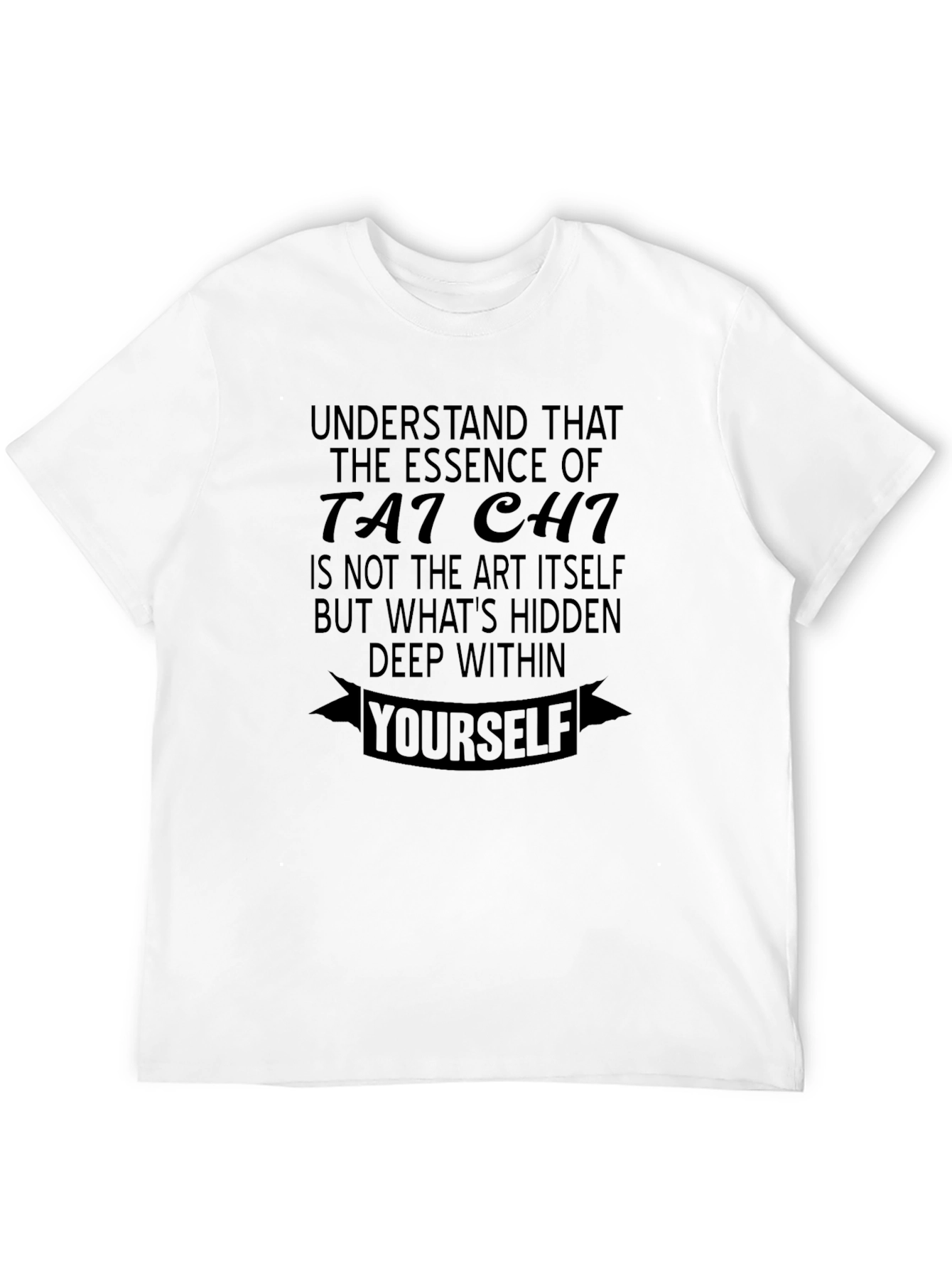 Tai Chi Essence Graphic Tee - Mens Black T-Shirt