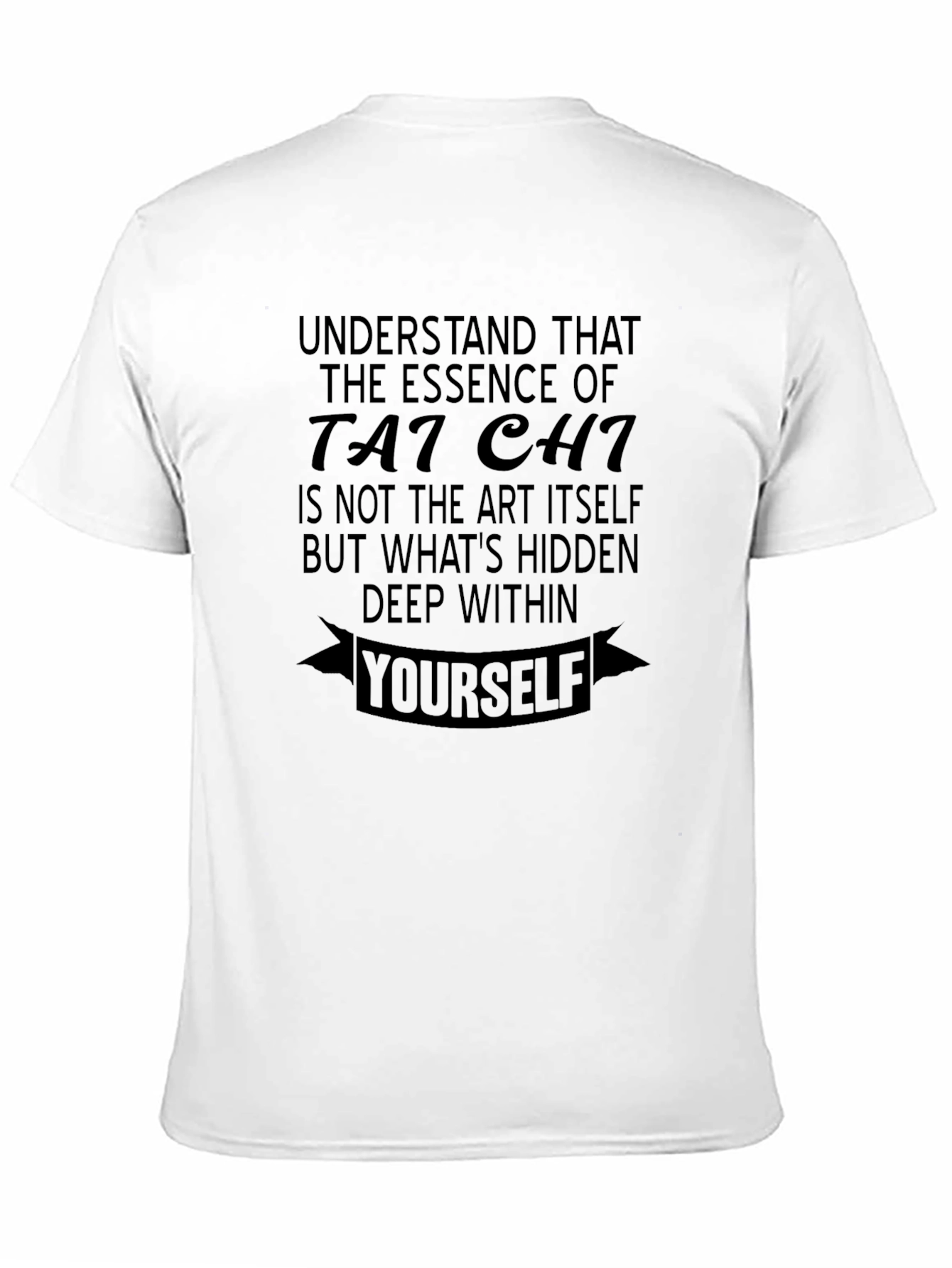 Tai Chi Essence Graphic Tee - Mens Black T-Shirt