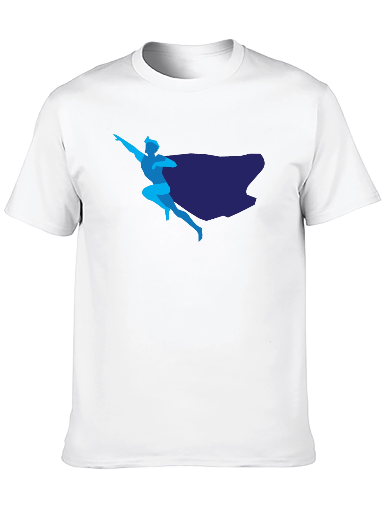 Superhero Graphic T-Shirt - Sleek Design Classic Black Tee