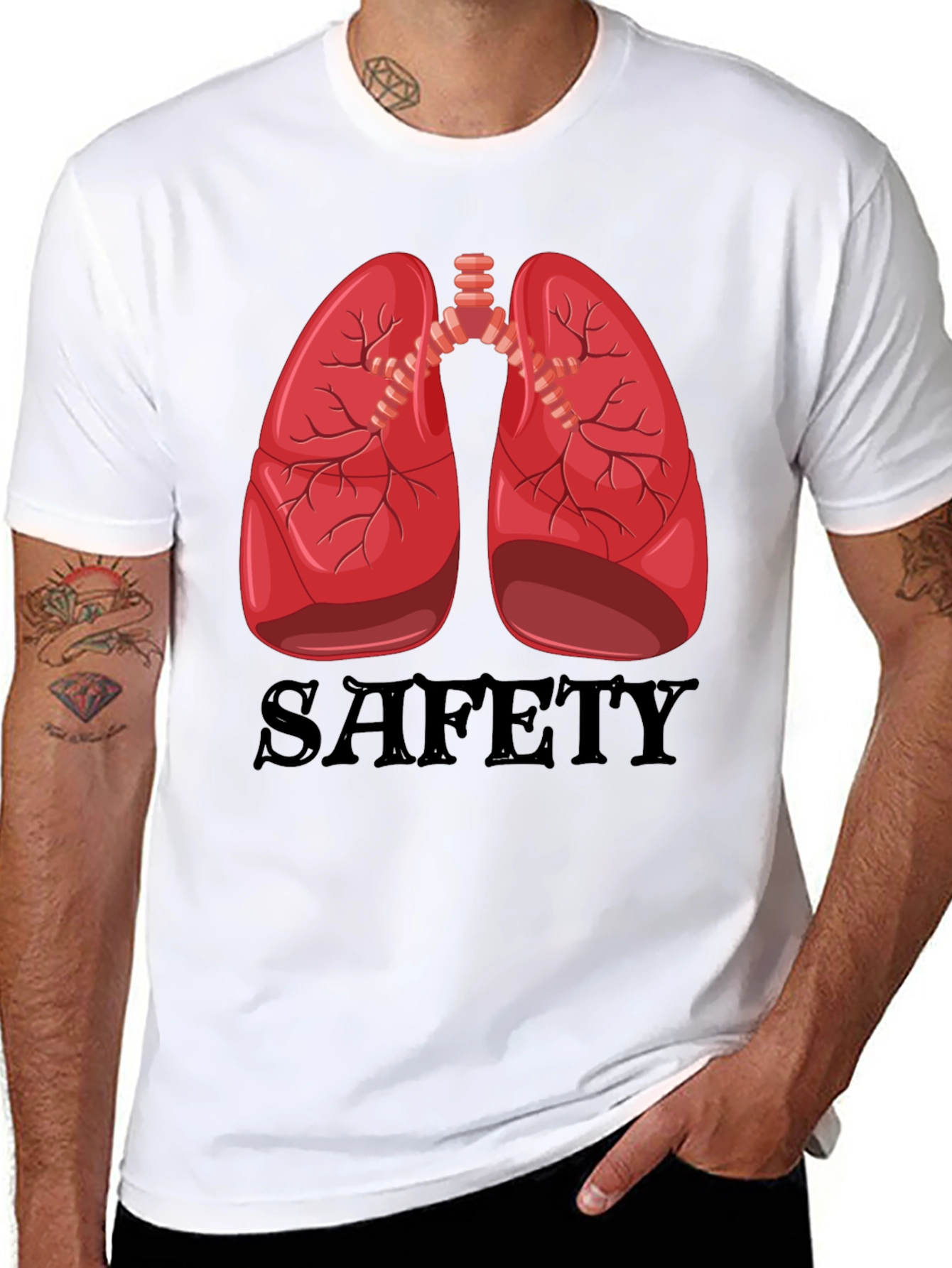 Lung Safety Tee - Unisex Graphic T-Shirt