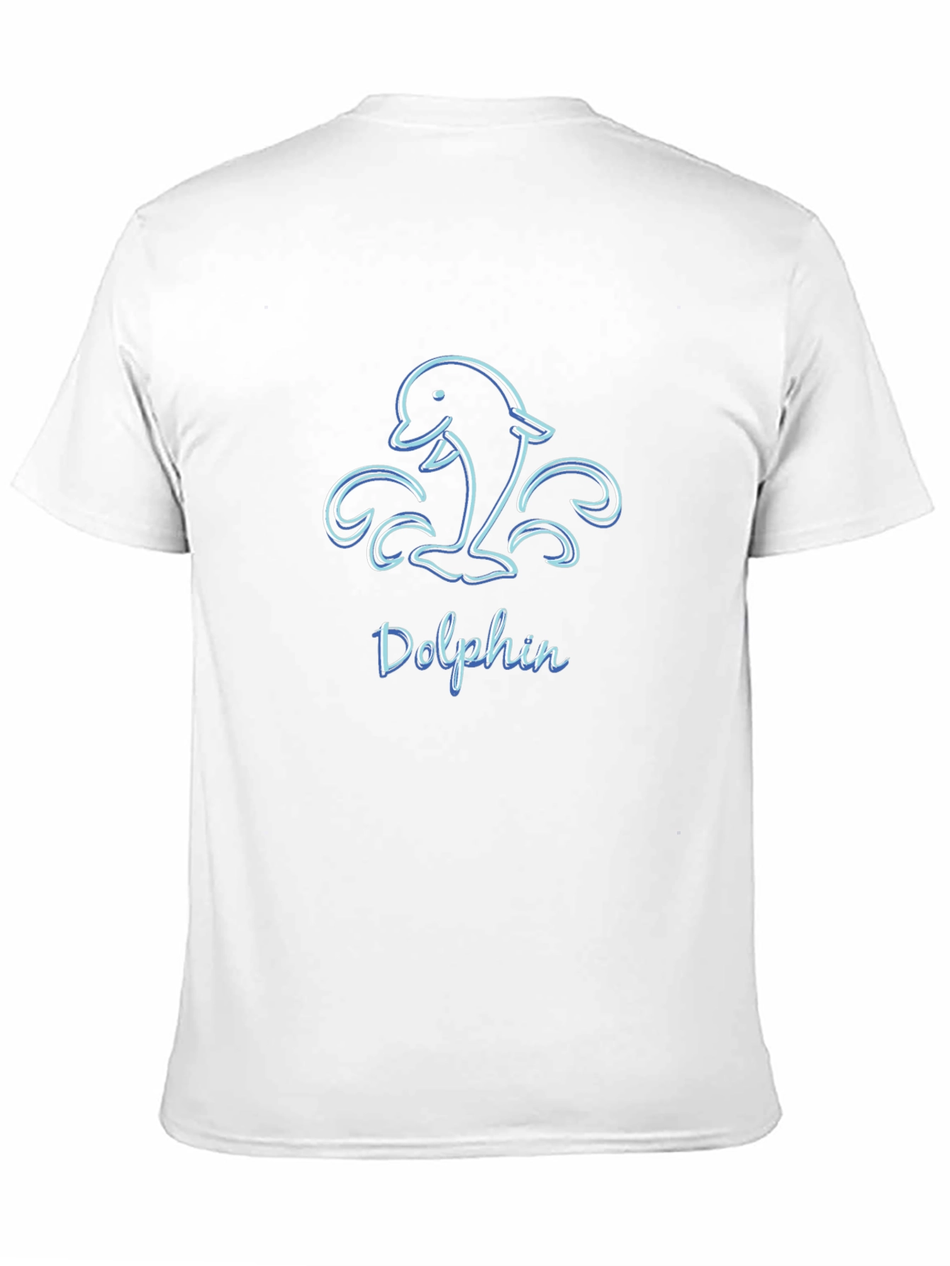 Mens Black Dolphin Graphic T-Shirt