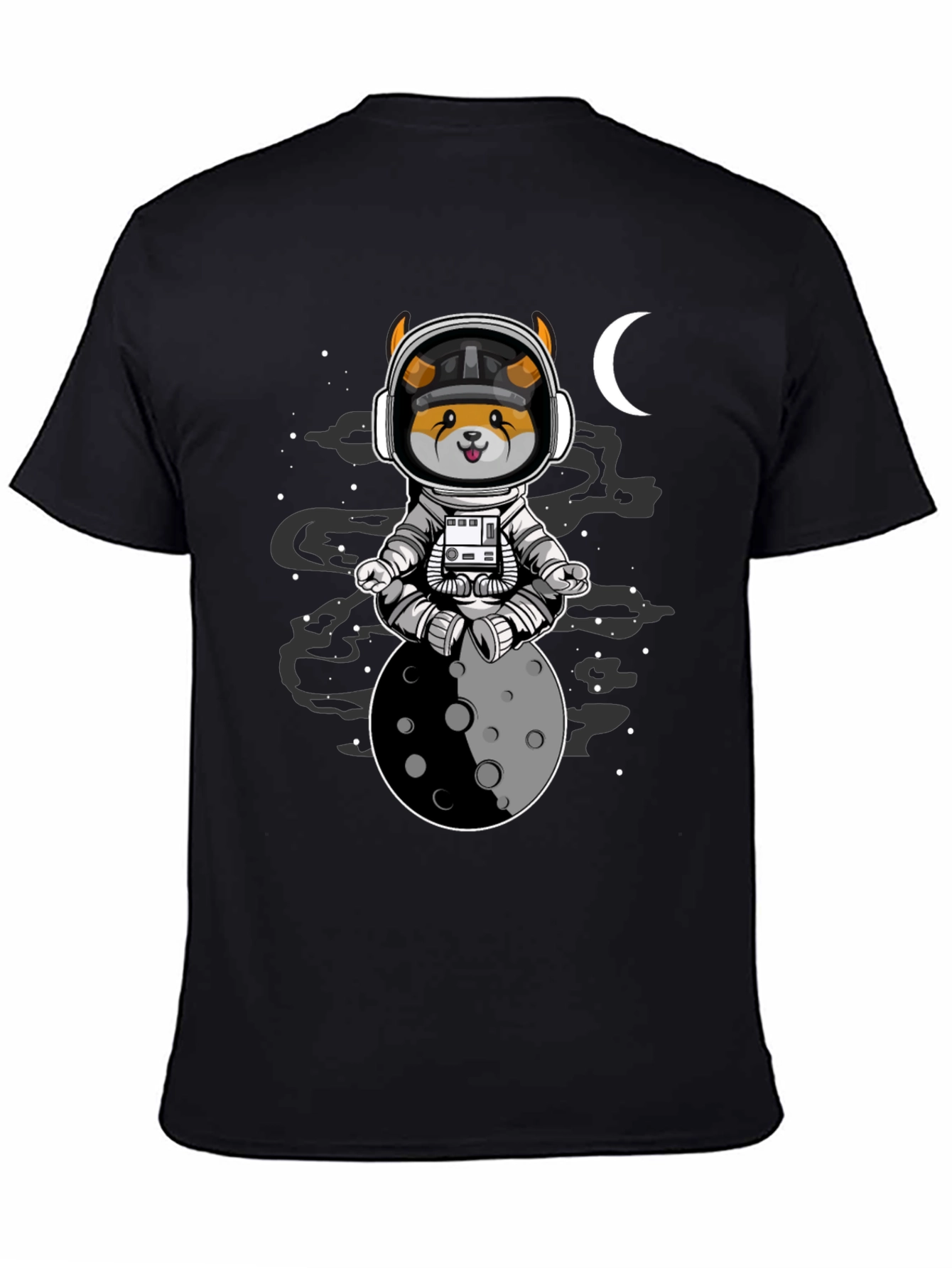 Astronaut Dog Moon T-Shirt