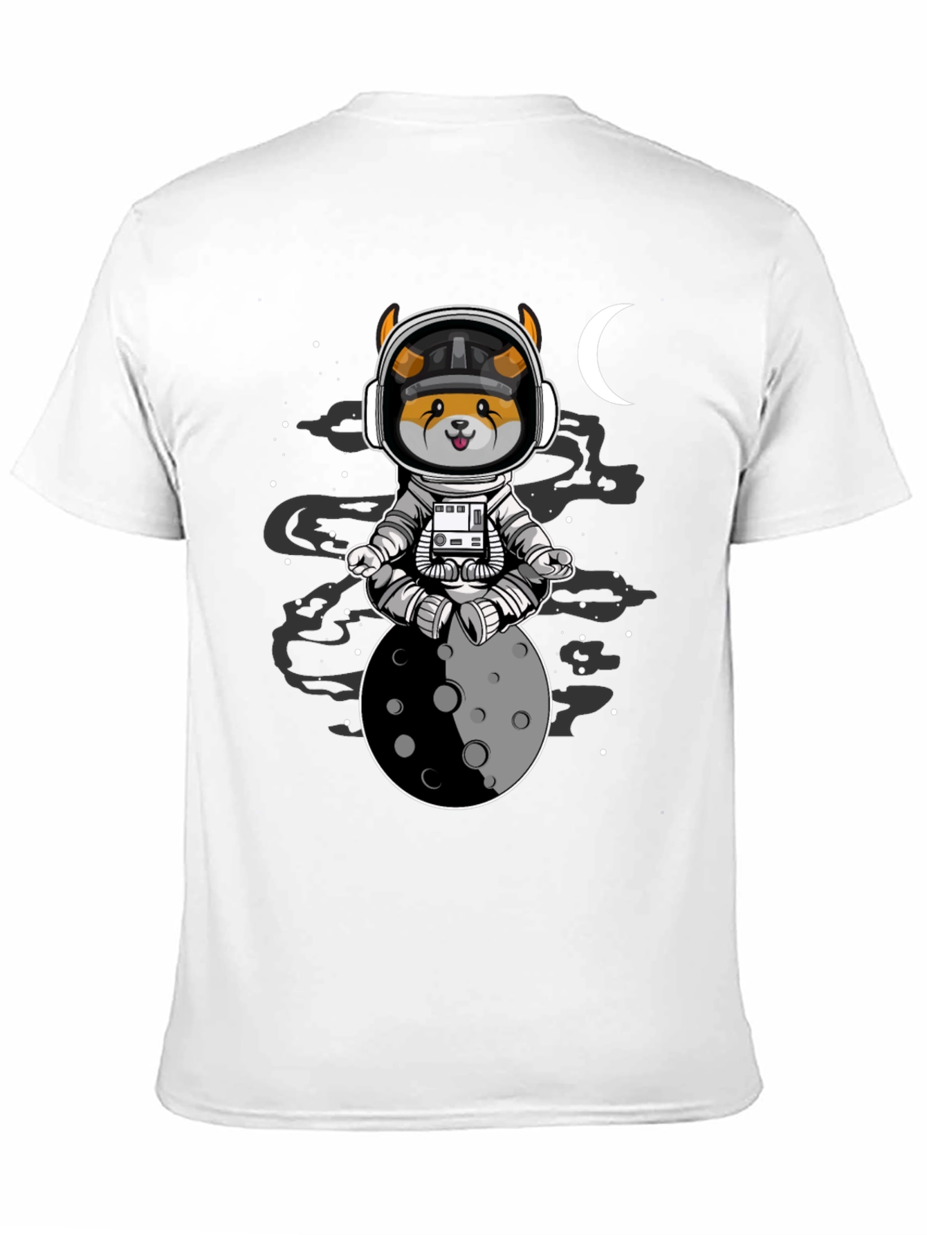 Astronaut Dog Moon T-Shirt
