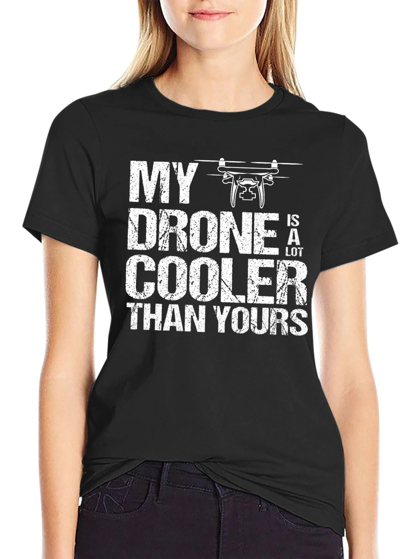 My Drone is Cooler Than Yours Black T-Shirt