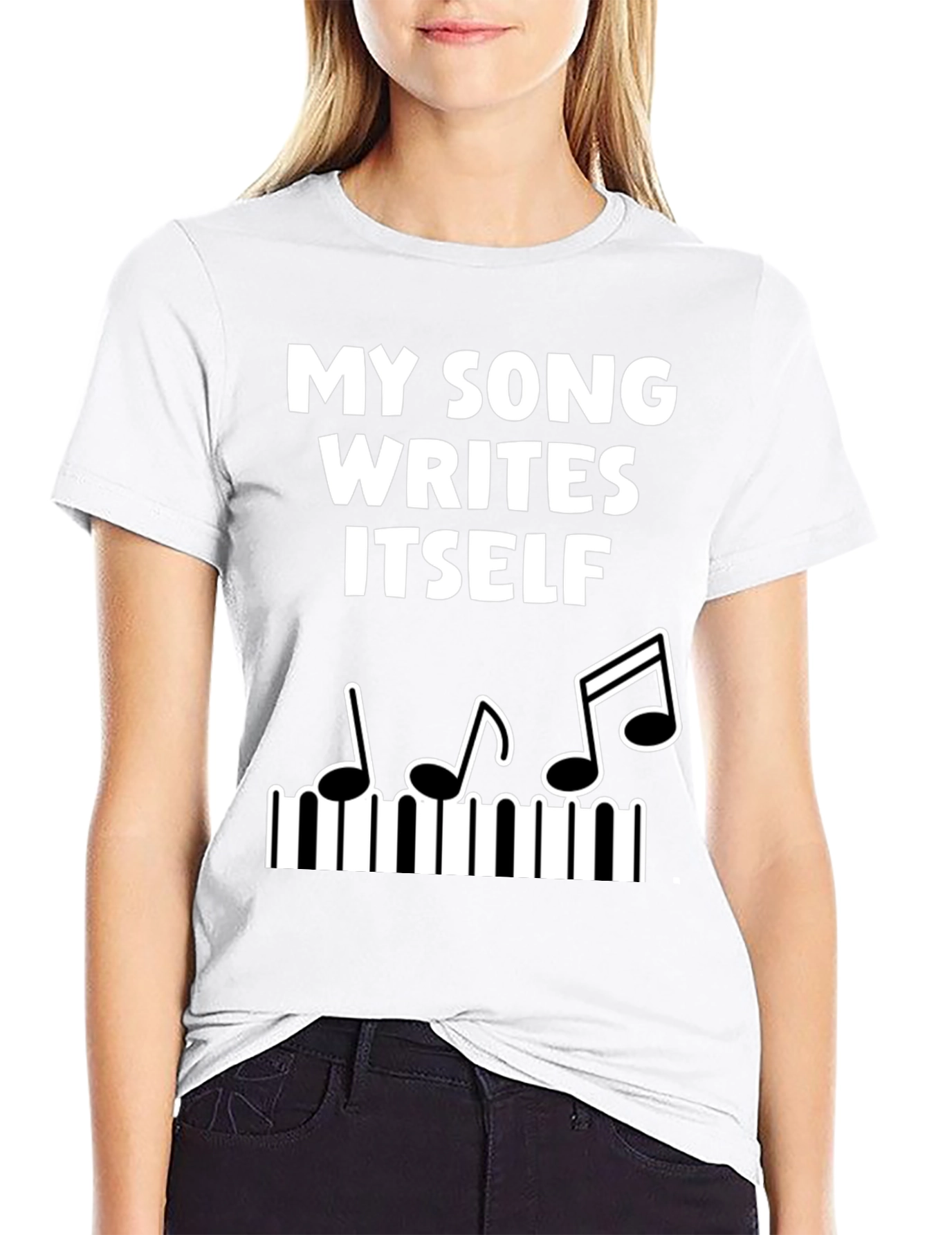 My Song Writes Itself Funny Music T-Shirt