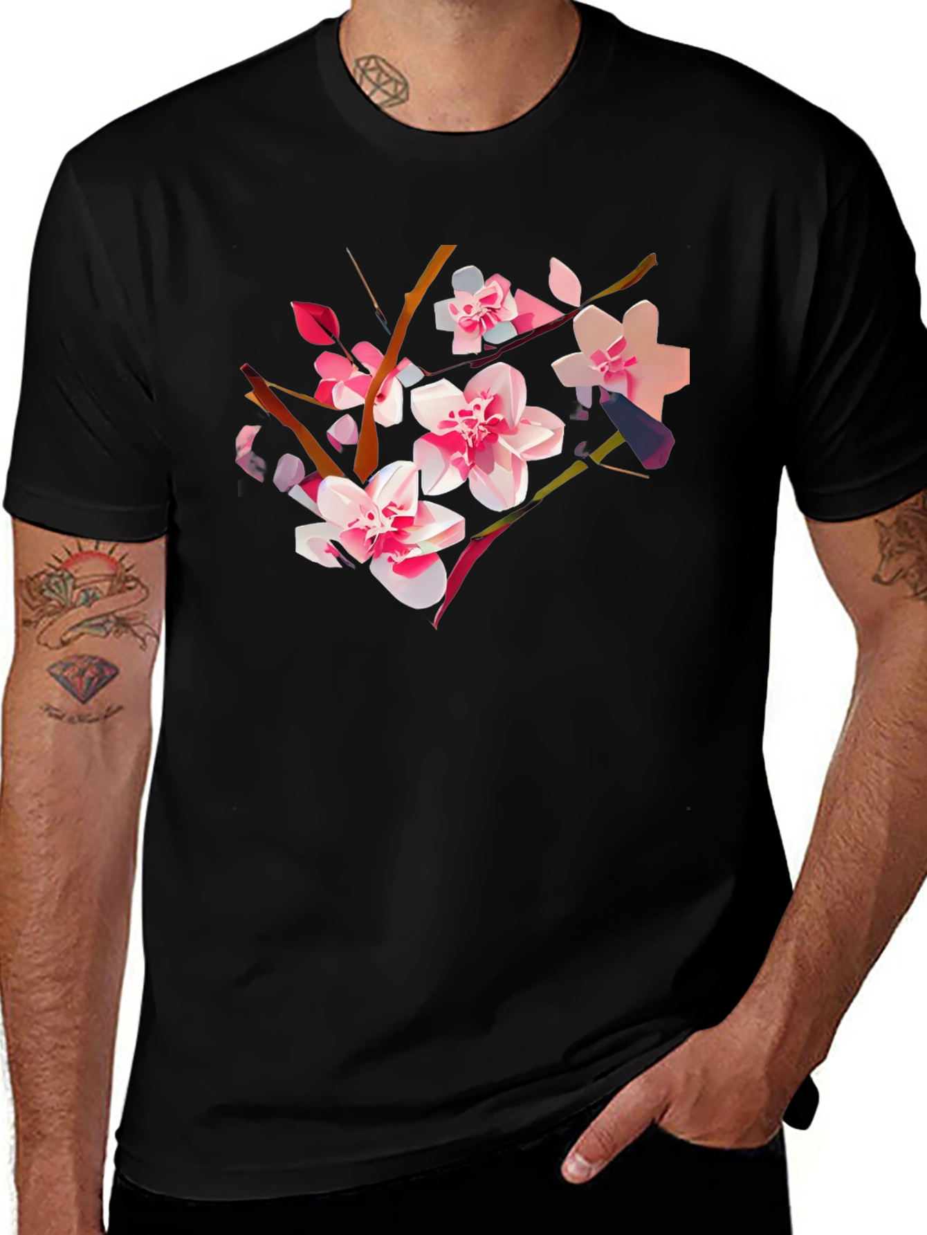 Floral Blossom Graphic Tee - Stylish Comfort