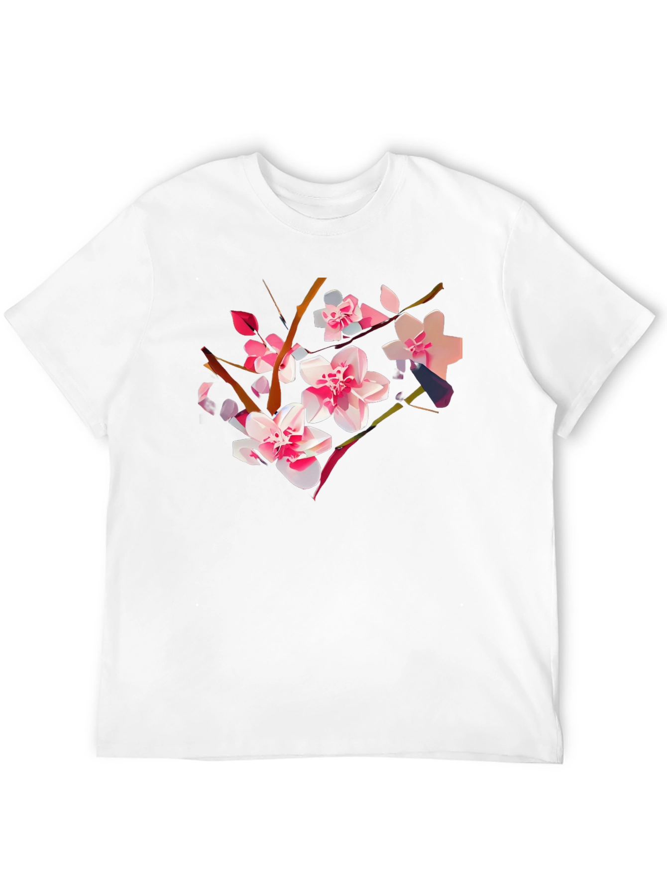 Floral Blossom Graphic Tee - Stylish Comfort