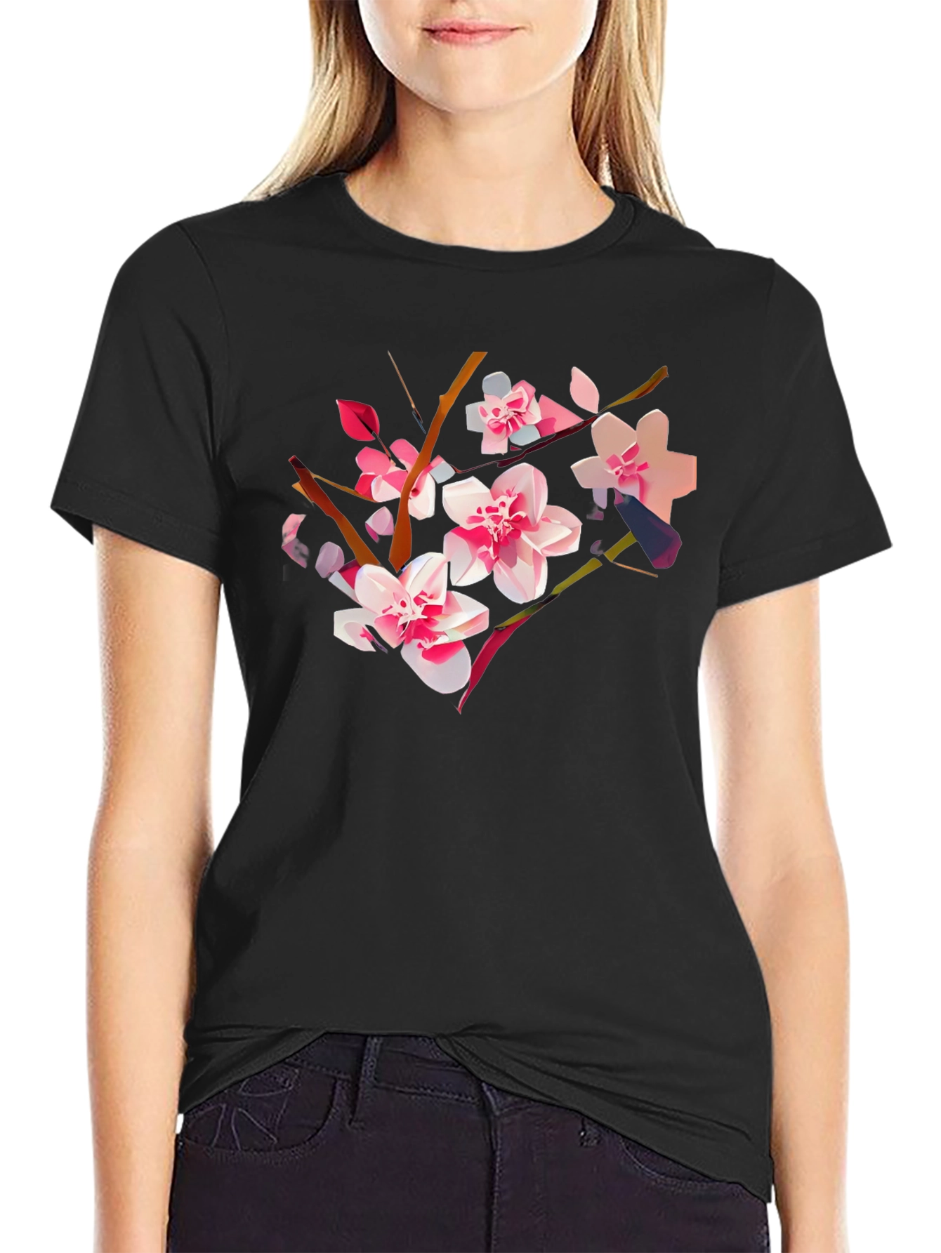 Floral Blossom Graphic Tee - Stylish Comfort