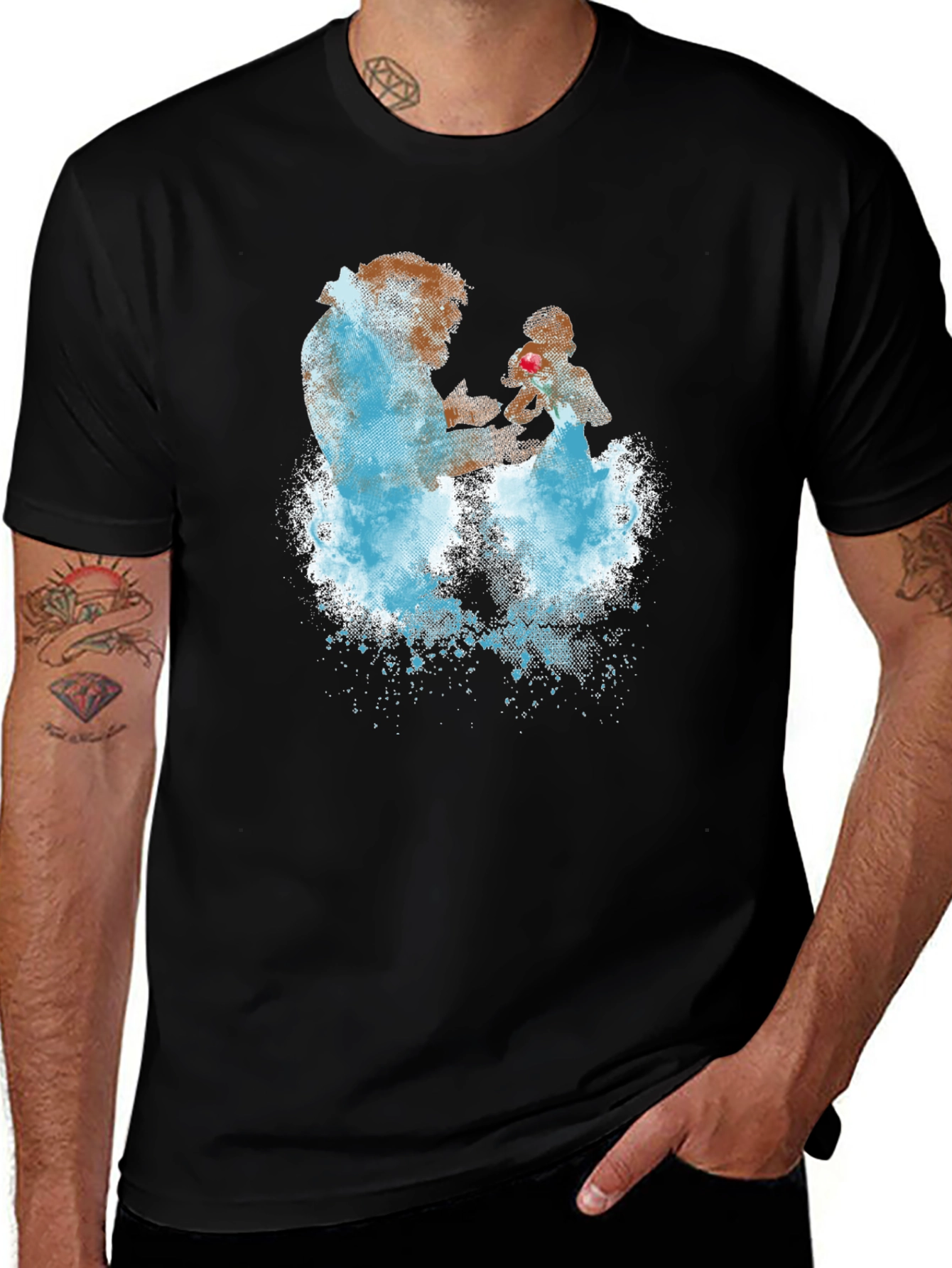 Beauty and the Beast Graphic Tee - Black