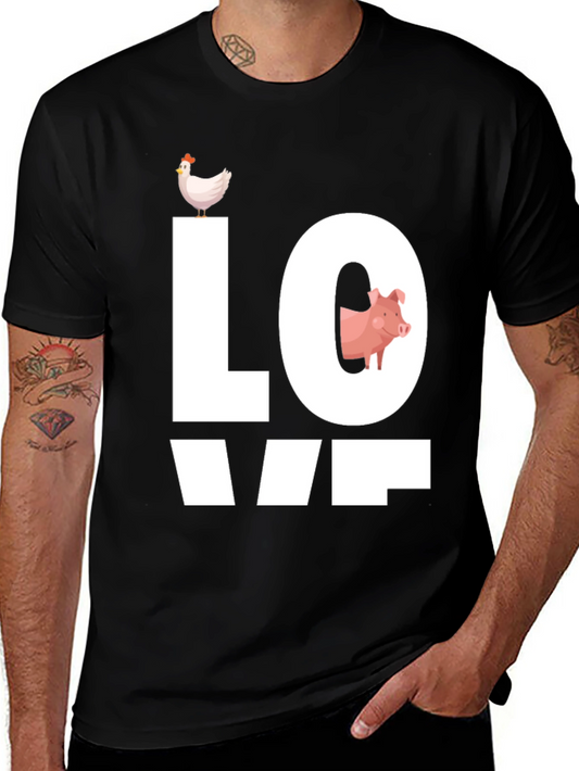 Farm Animal Love Graphic T-Shirt