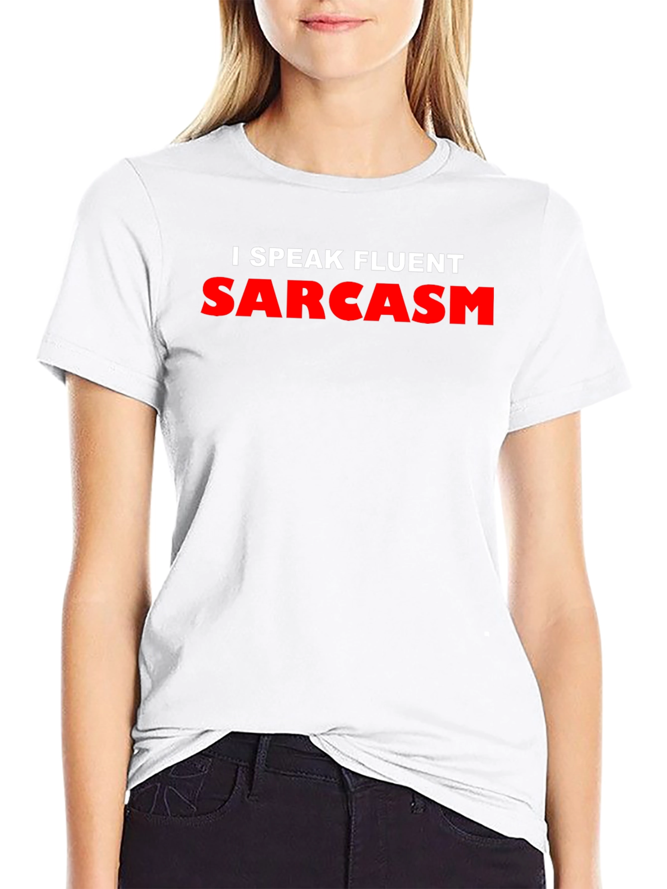 I Speak Fluent Sarcasm Graphic T-Shirt - Black