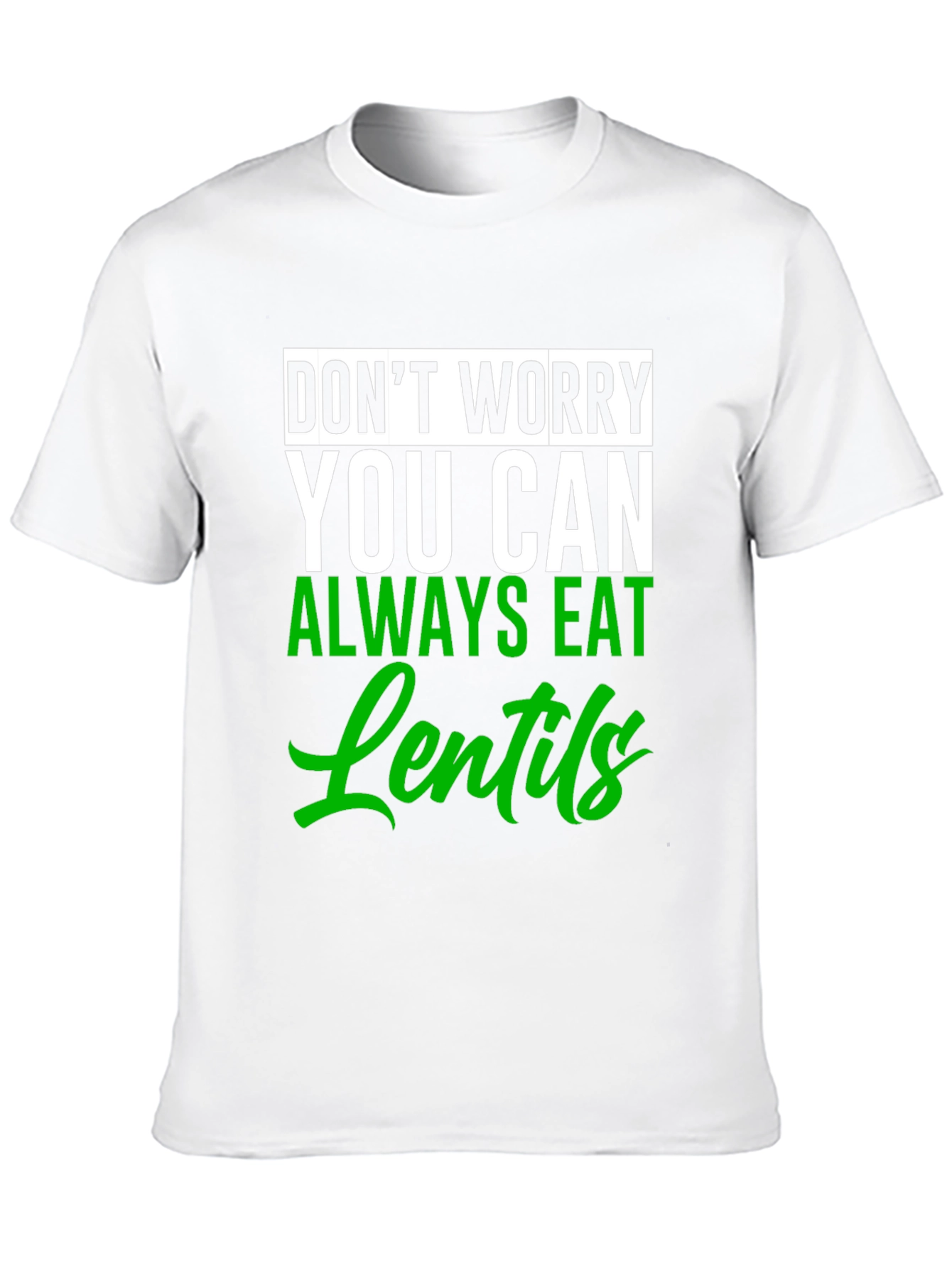 Eat Lentils Graphic Tee - Funny Vegan T-Shirt