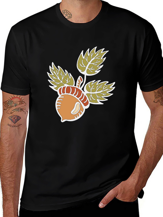 Acorn & Leaves Graphic T-Shirt