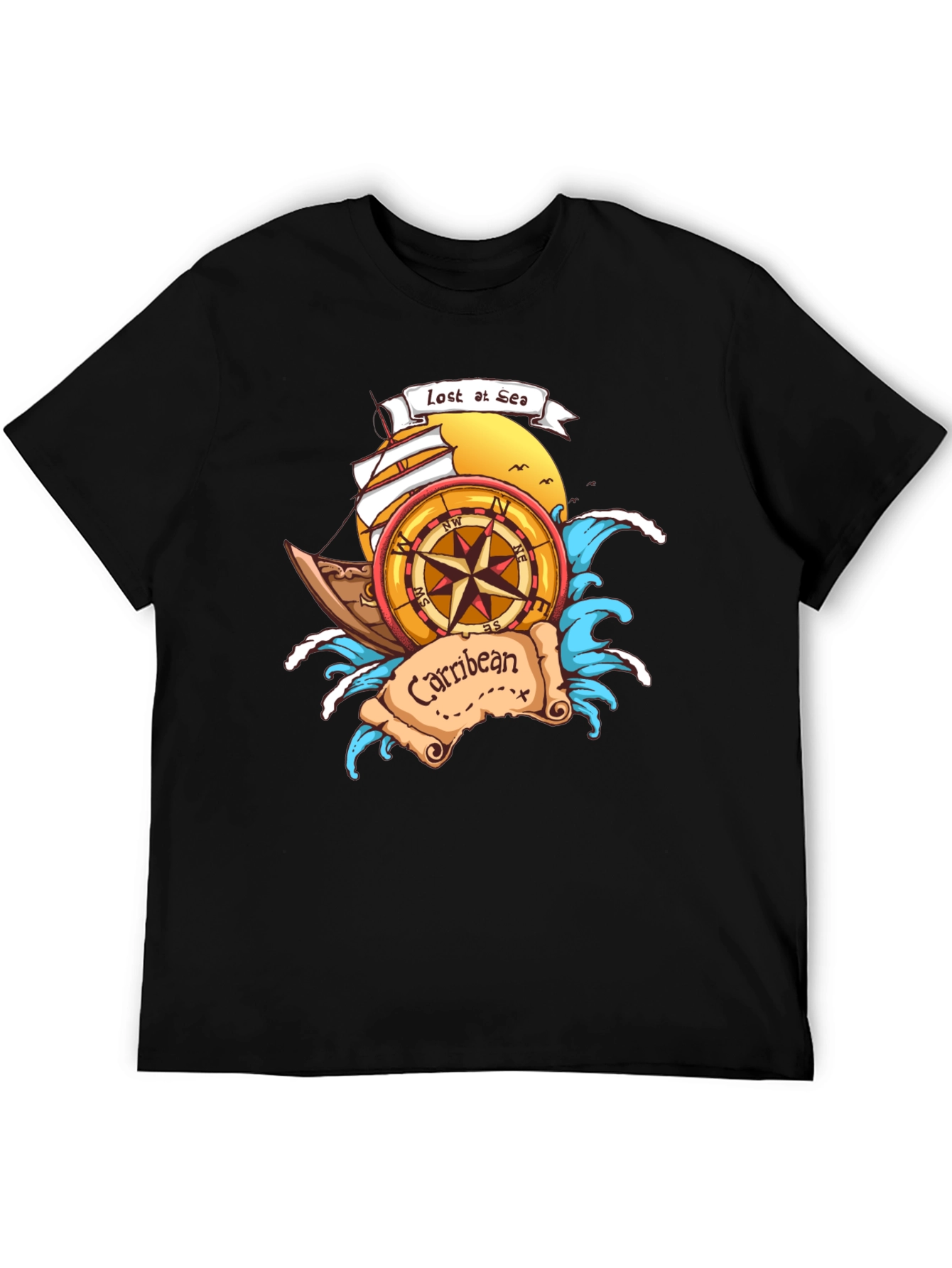 Lost at Sea Caribbean T-Shirt