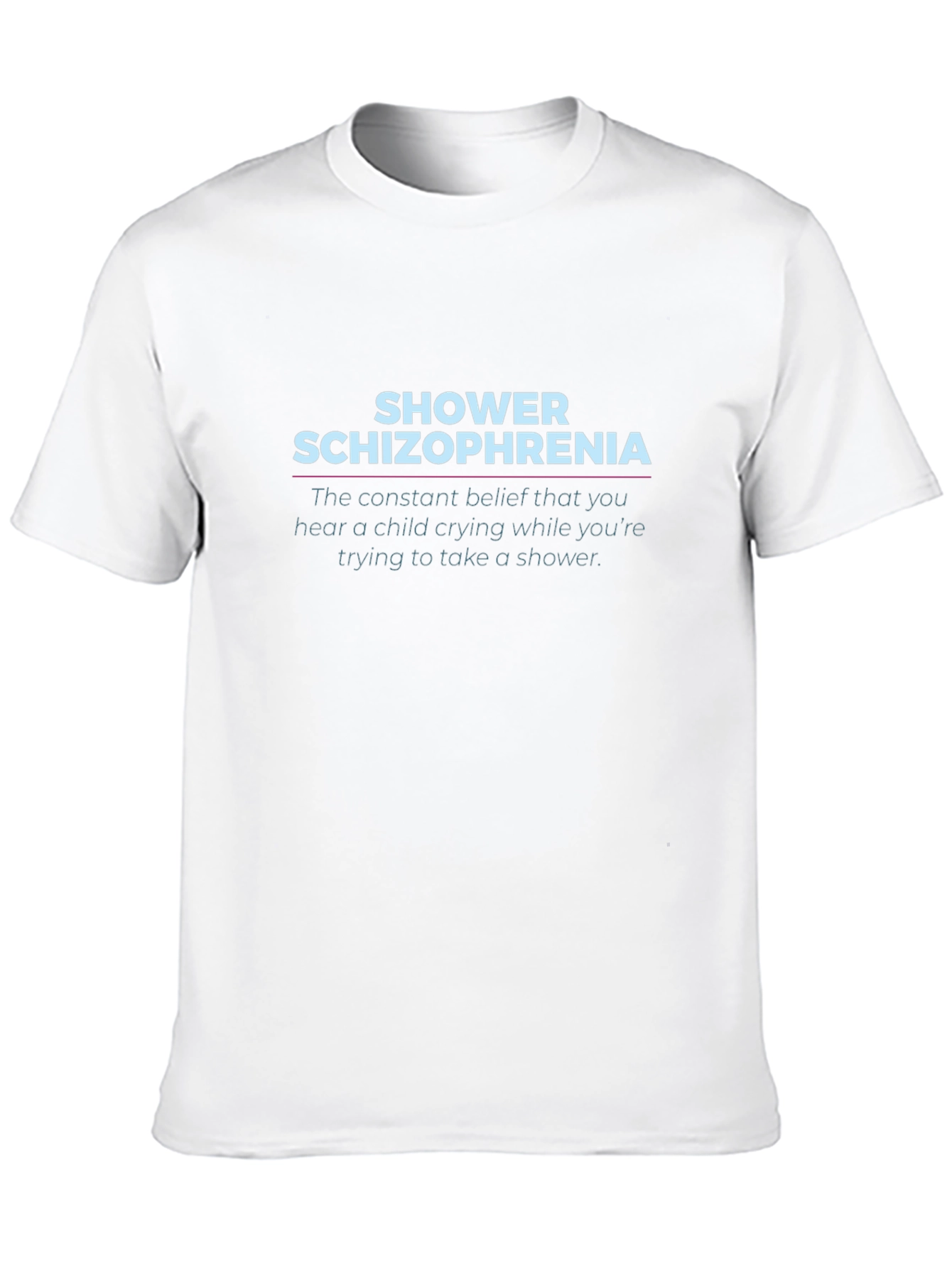Shower Schizophrenia Black T-Shirt - Funny Novelty Tee