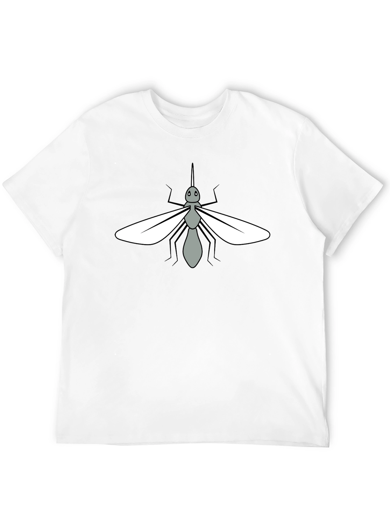 Mosquito Graphic Tee - Soft Black Cotton T-Shirt