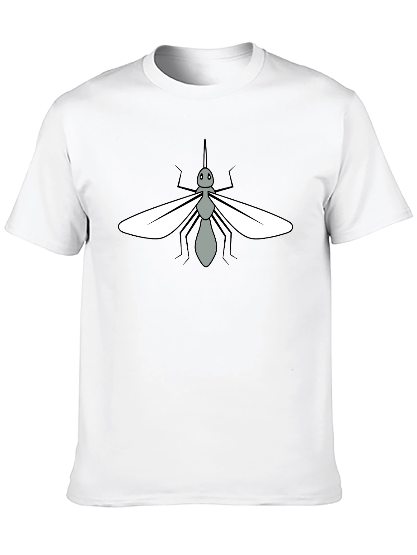 Mosquito Graphic Tee - Soft Black Cotton T-Shirt