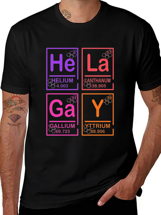 Periodic Table Gay Pride Graphic T-Shirt