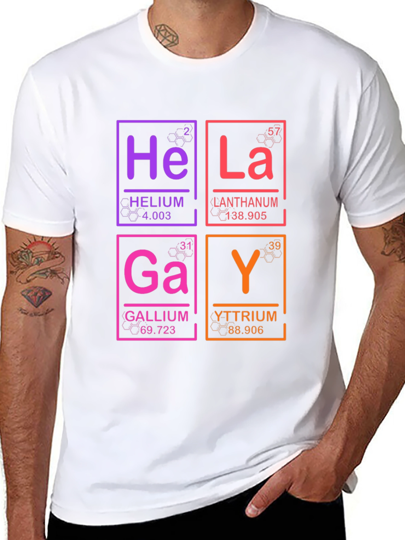 Periodic Table Gay Pride Graphic T-Shirt