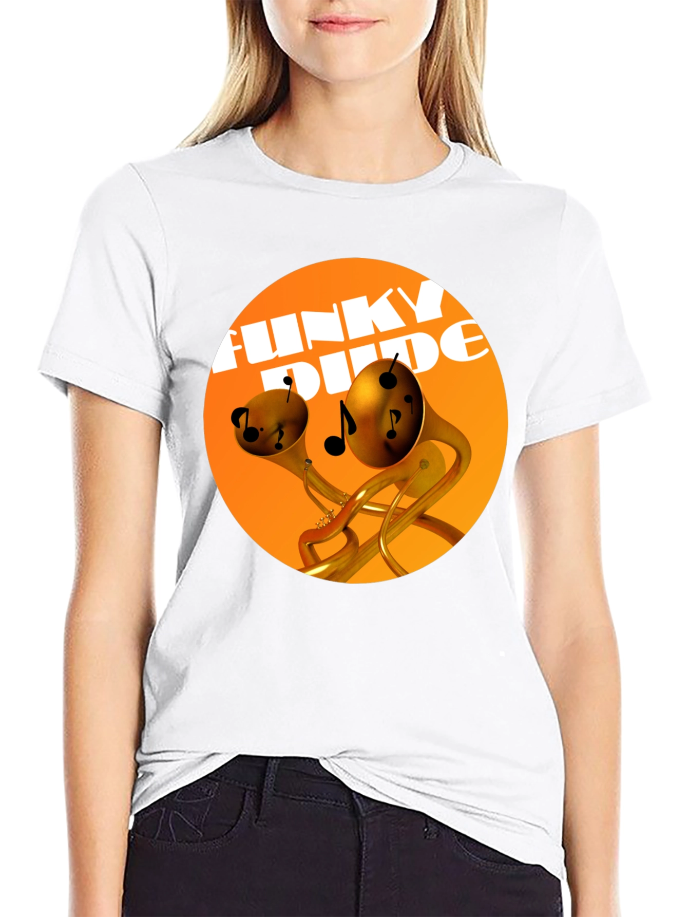Funky Dude Music T-Shirt - Black