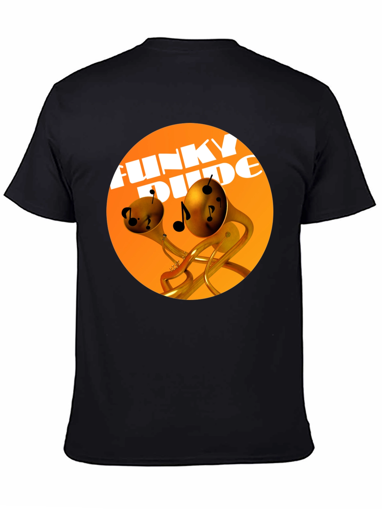 Funky Dude Music T-Shirt - Black