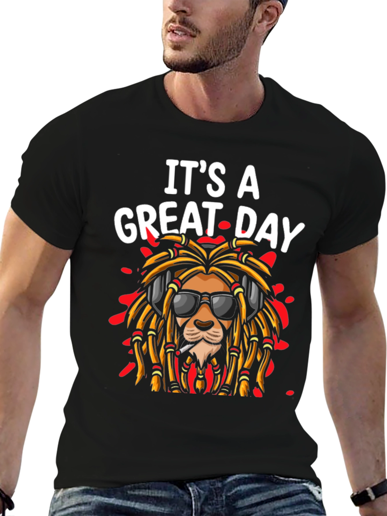 Its A Great Day Lion Rasta T-Shirt