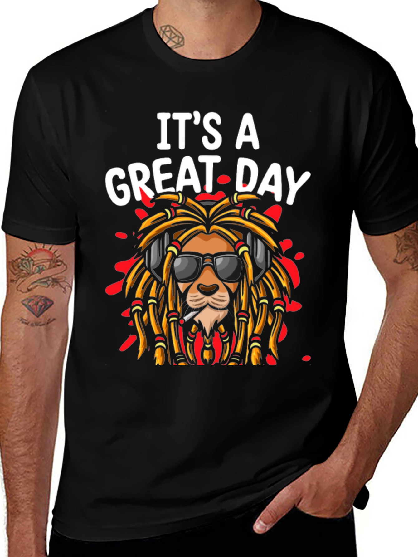 Its A Great Day Lion Rasta T-Shirt